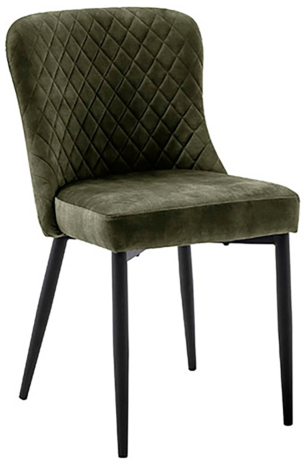 MCA furniture 4-Fußstuhl »ABOSHI Esszimmerstuhl (4er Set)«, (Set), 4 St., Veloursstoff, Taschenfederkern, Metall schwarz,Vintage-Veloursoptik,belastbar 120 kg