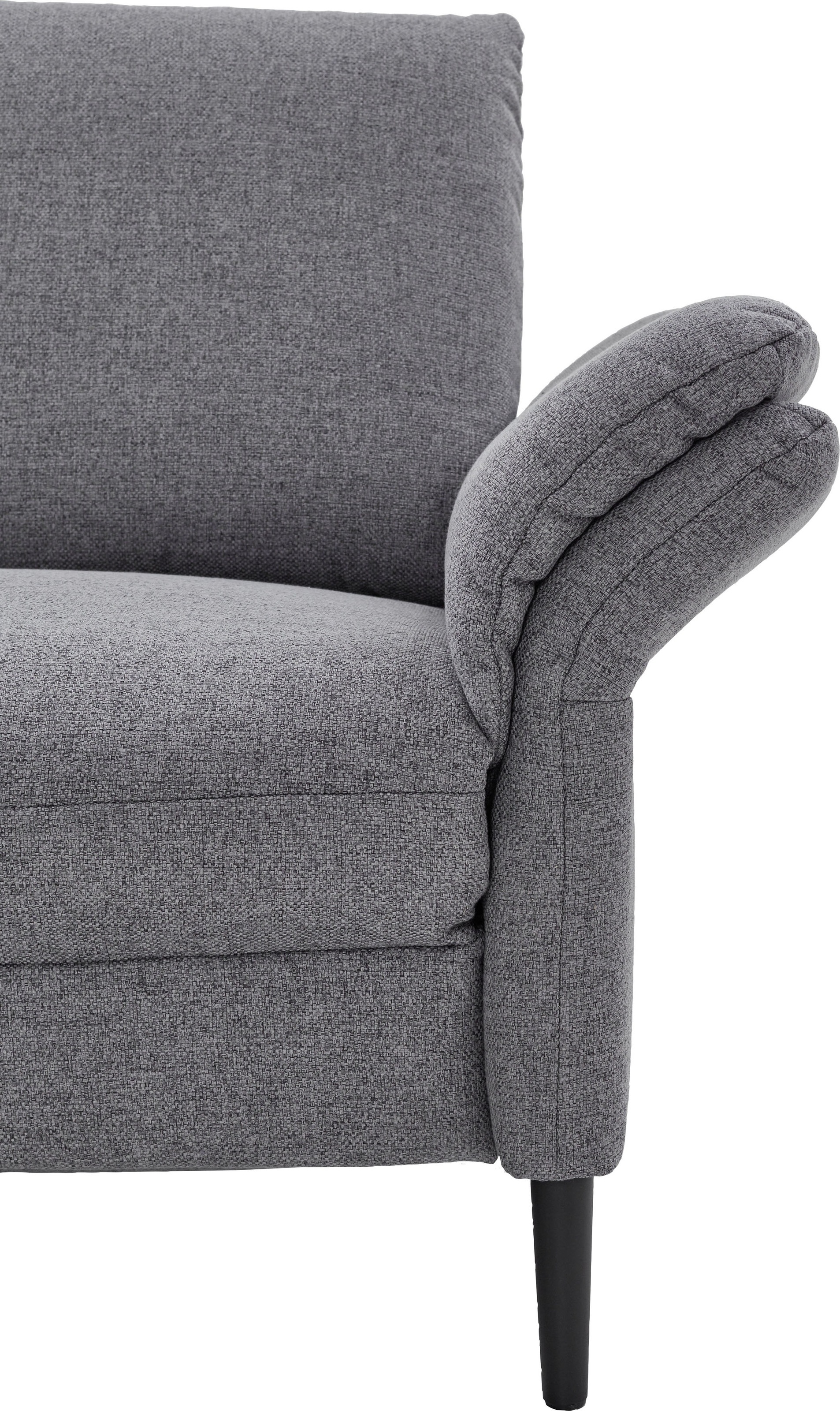 Places of Style Ecksofa »Sarsina: mit Tonnentaschen-Federkern, perfekt zum Entspannen L-Form«, inklusive 2 motorischen Relaxfunktionen mit Herz-Waage-Beschlag