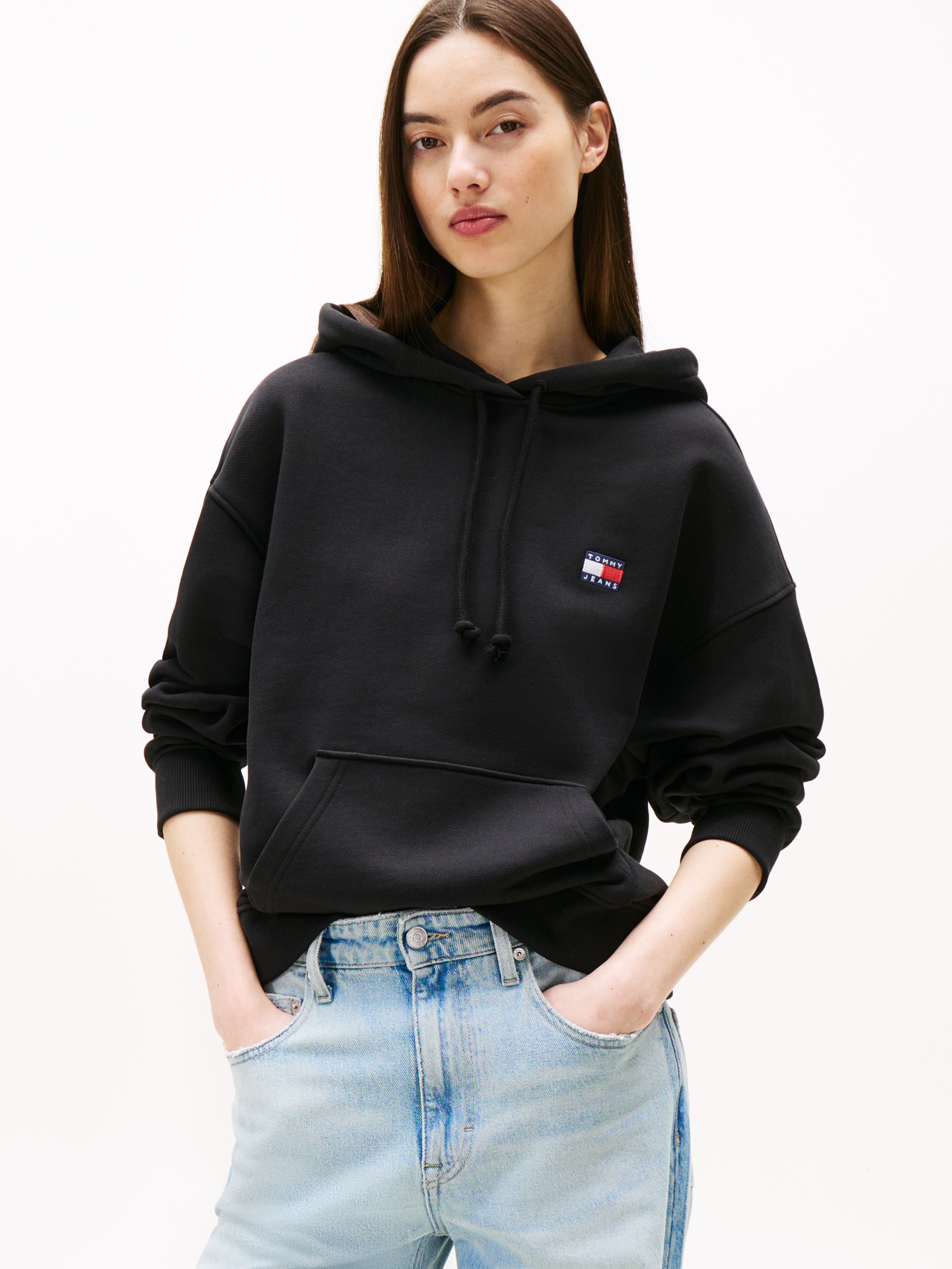 Tommy Jeans Hoodie »TJW BXY BADGE HOODIE EXT«, mit Logo-Badge