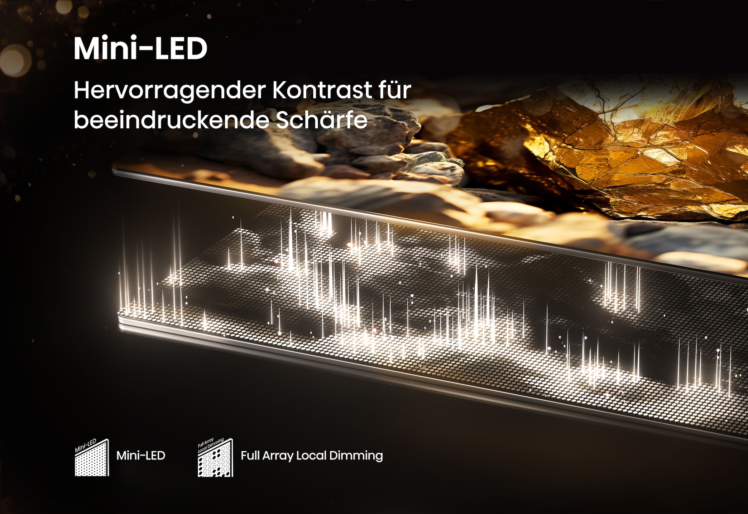 Hisense QLED Mini LED-Fernseher »55E89Q« 139 cm/55 ″ Smart-TV 4K UHD MiniLED Smart TV