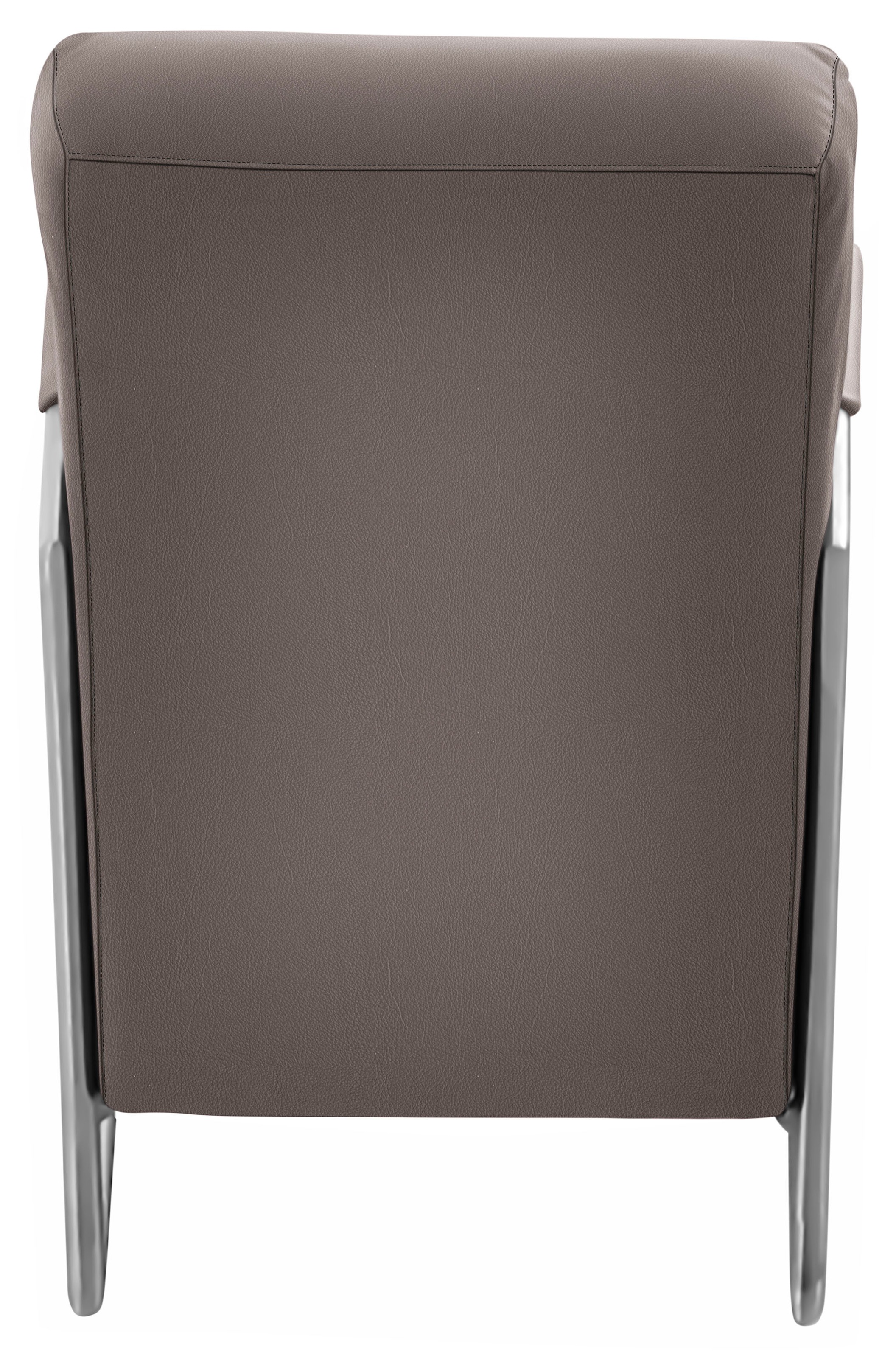 K+W Komfort & Wohnen Cocktailsessel, mit bezogenen Armlehnen, Gestell in Metall Edelstahloptik