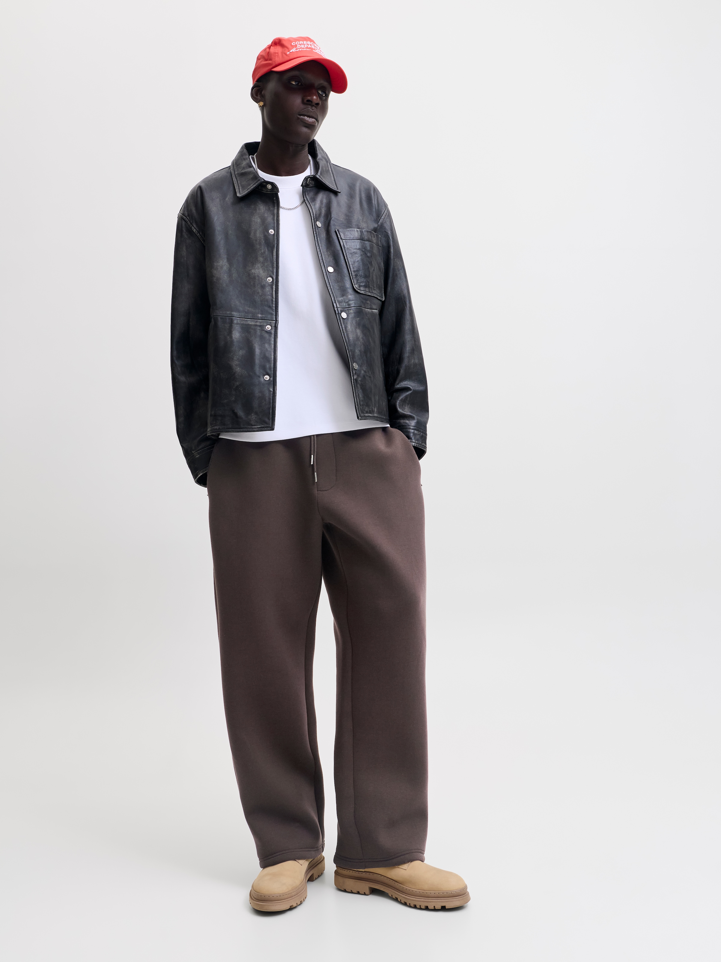 Jack & Jones Sweathose »JPSTBILL LEGACY SCUBA UNC SWT PANTS NOOS«  Materialmix, locker geschnitten