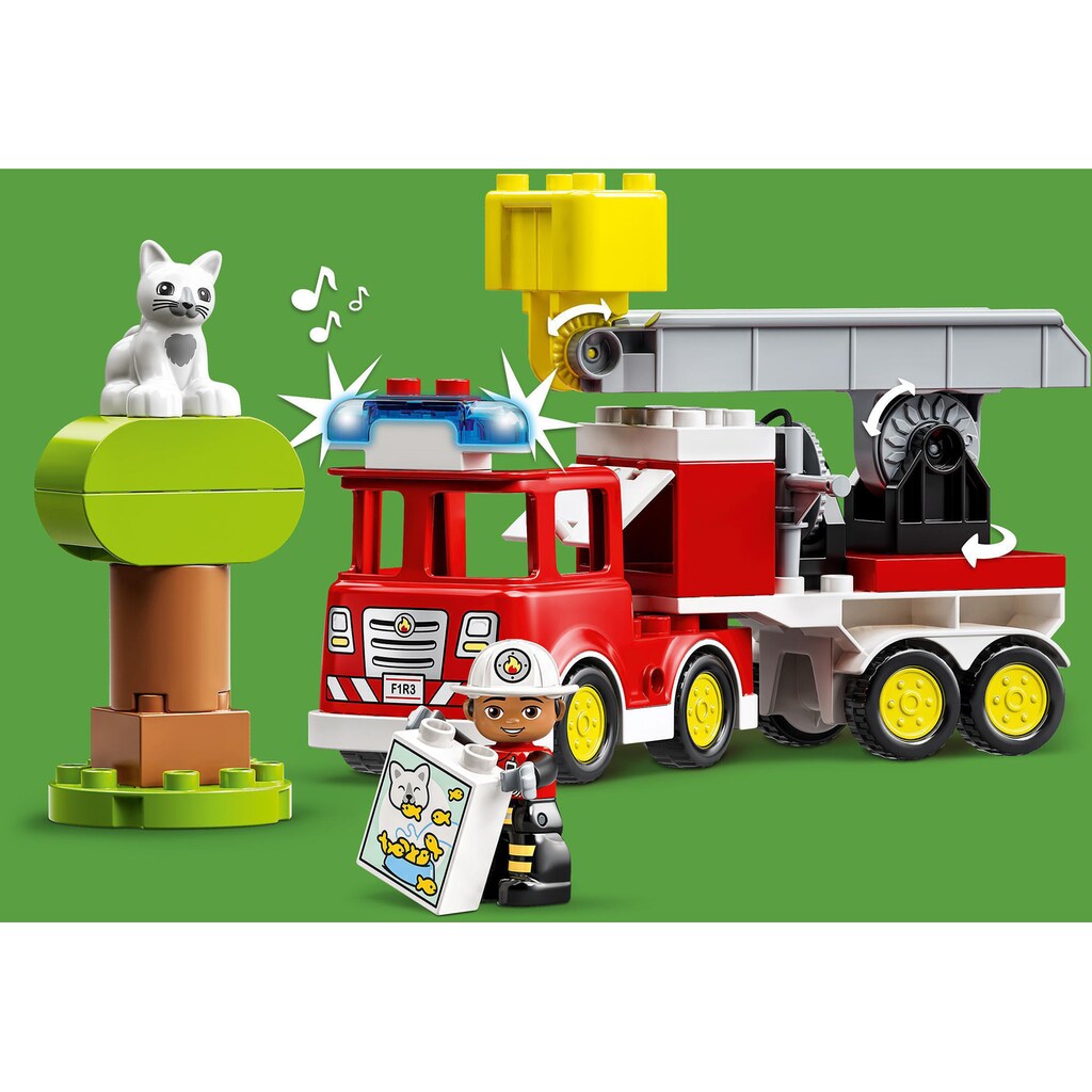 LEGO® Konstruktionsspielsteine »Feuerwehrauto (10969), LEGO® DUPLO«, (21 St.)
