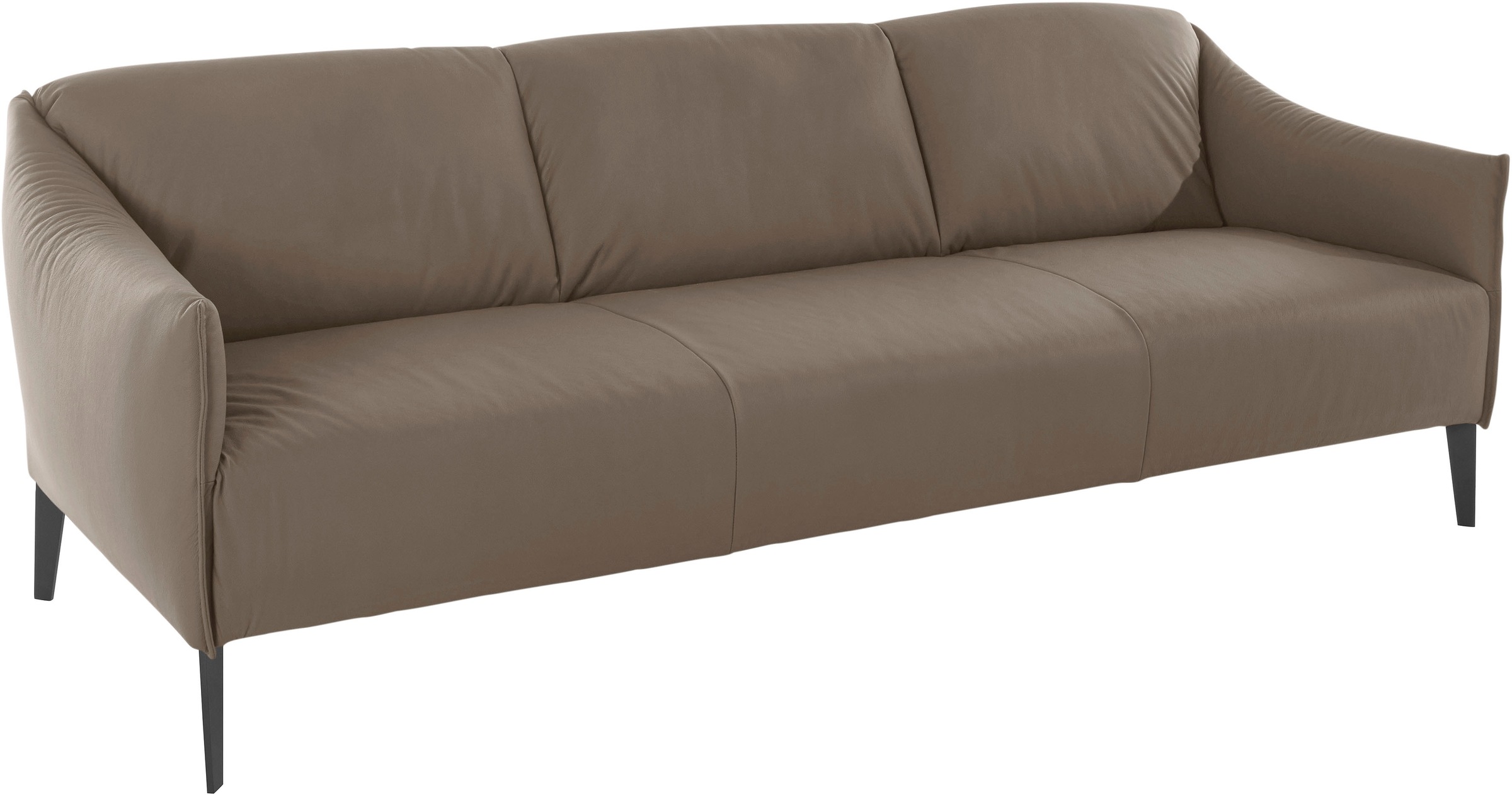 W.SCHILLIG 3-Sitzer »sally«, mit Metall-Winkelfüßen in Schwarz pulverbeschichtet, Breite 224 cm