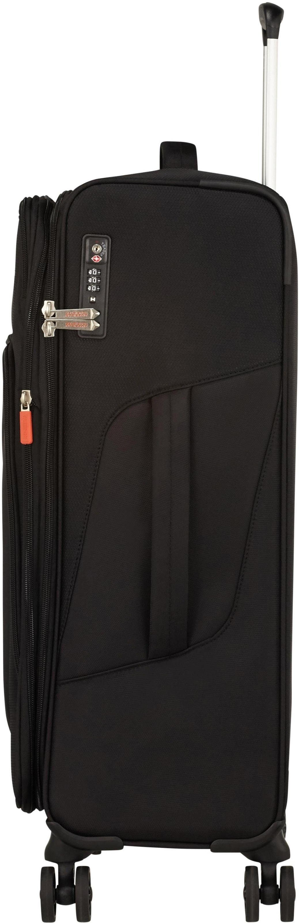 American Tourister® Weichgepäck-Trolley »SUMMERFUNK, 67 cm«, 4 Rollen, Reisekoffer Aufgabegepäck Trolley TSA-Zahlenschloss Volumenerweiterung