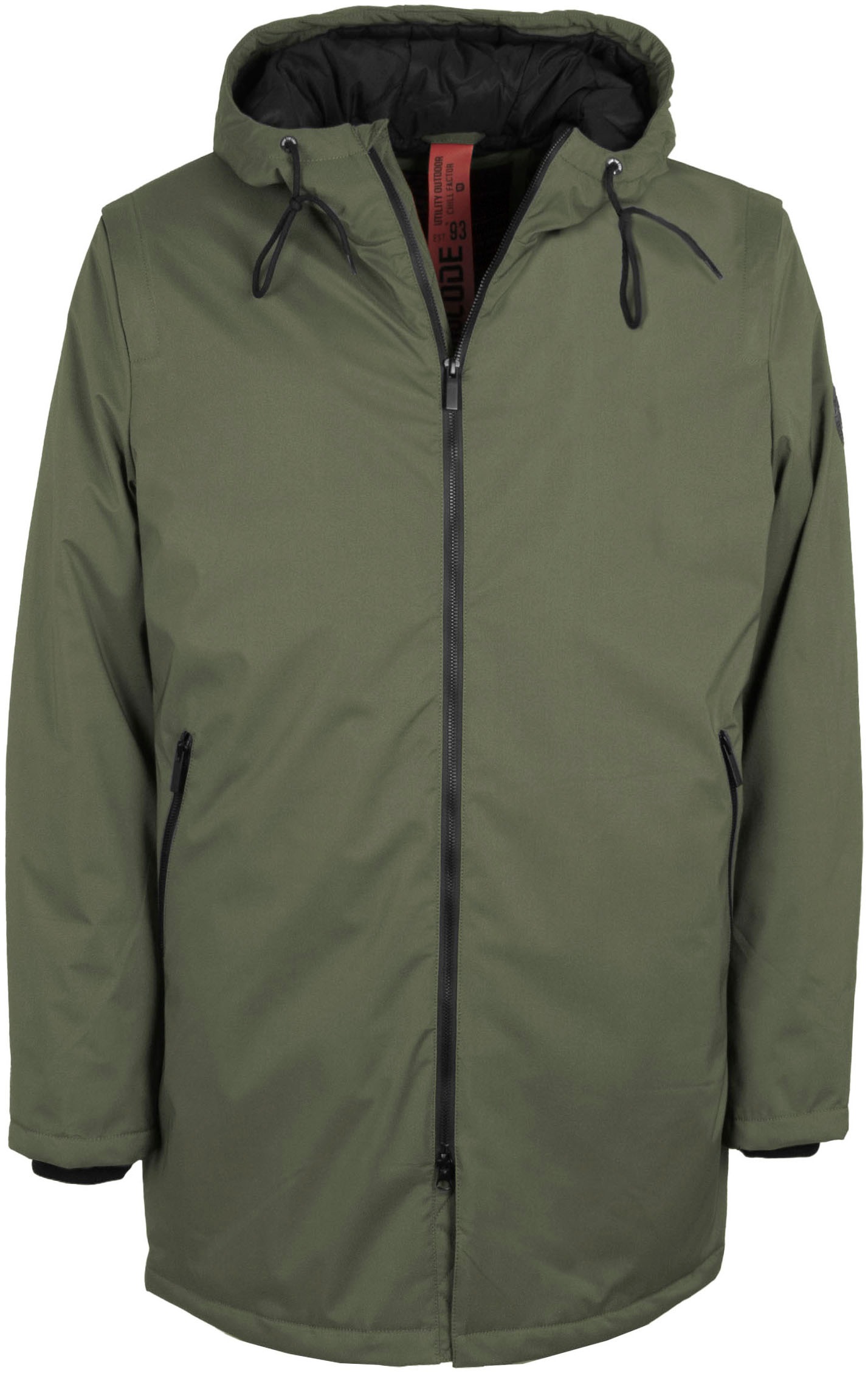 Indicode Langjacke »INChanto«, mit Kapuze