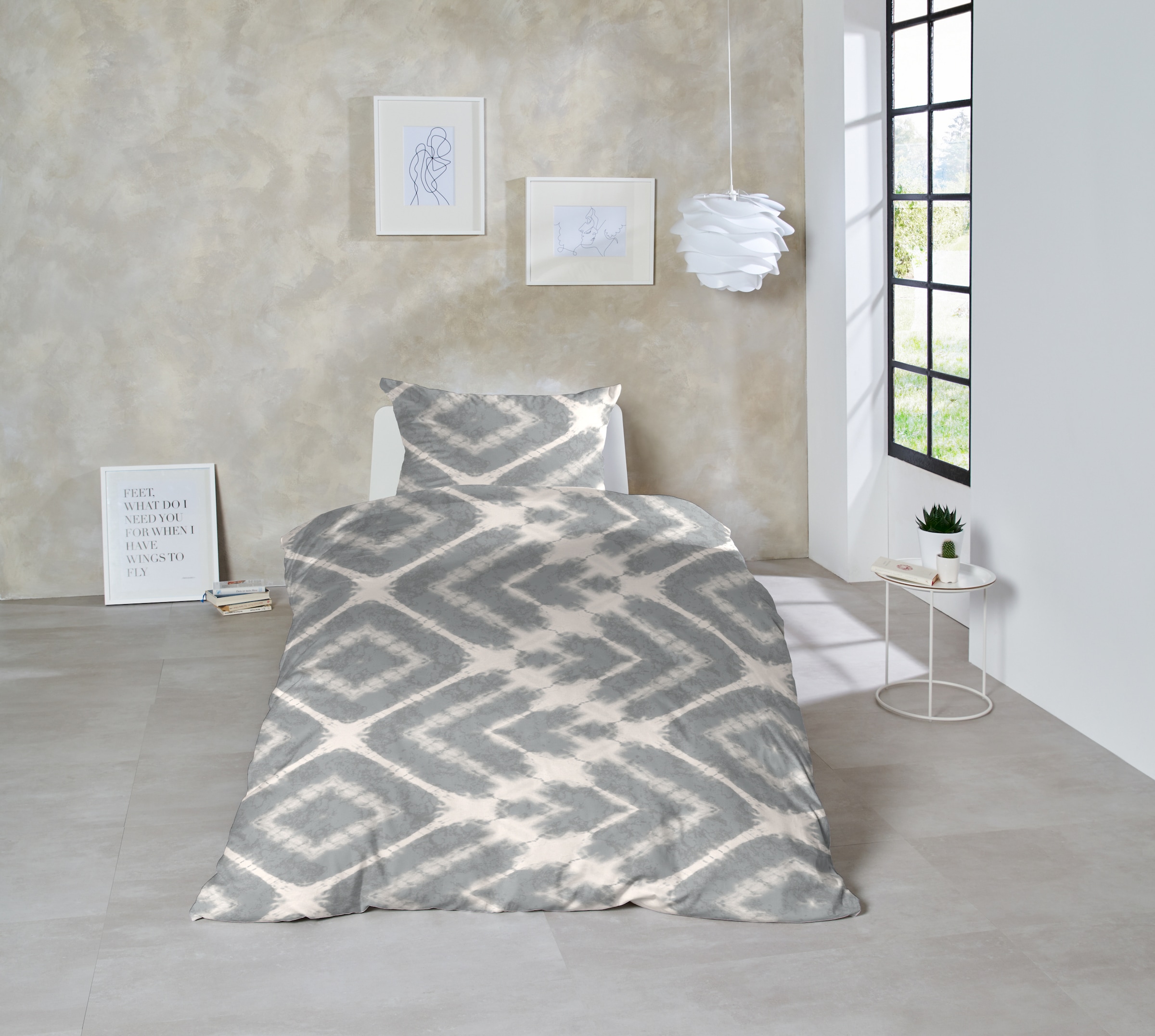 Primera Bettwäsche »Mako-Satin Bettwäsche Boho«, im natürlichen Boho Style