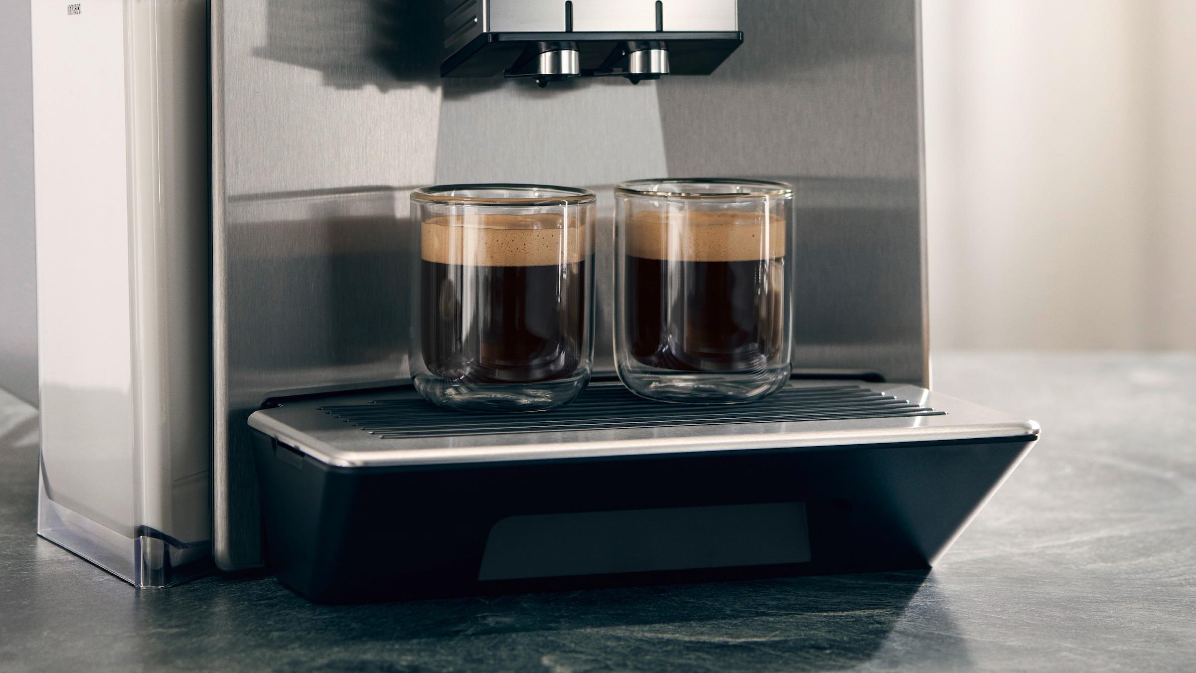 SIEMENS Kaffeevollautomat »EQ900 TQ905D03, intuitives 6,8" TFT-Display, Barista-Modus«, AromaBoost, App-Steuerung, Geräuschreduzierung,10 Profile, edelstahl