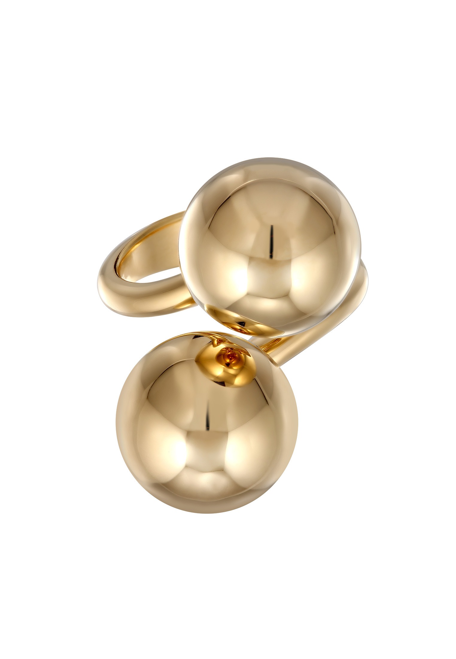 Elli Premium Silberring »Ring Kugel Chunky Design Offen 925 Sterling Silber«