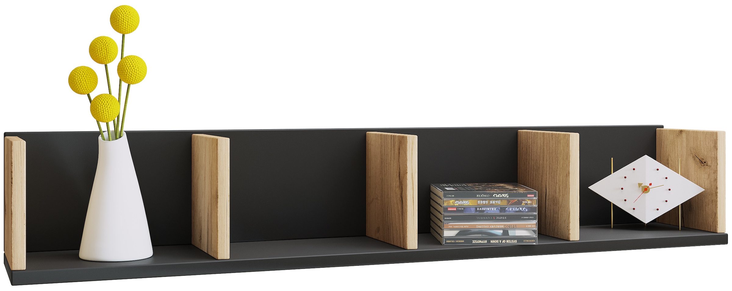 VCM Standregal »Holz Stand Regal Aufbewahrung Deko Eckregal Honsa«