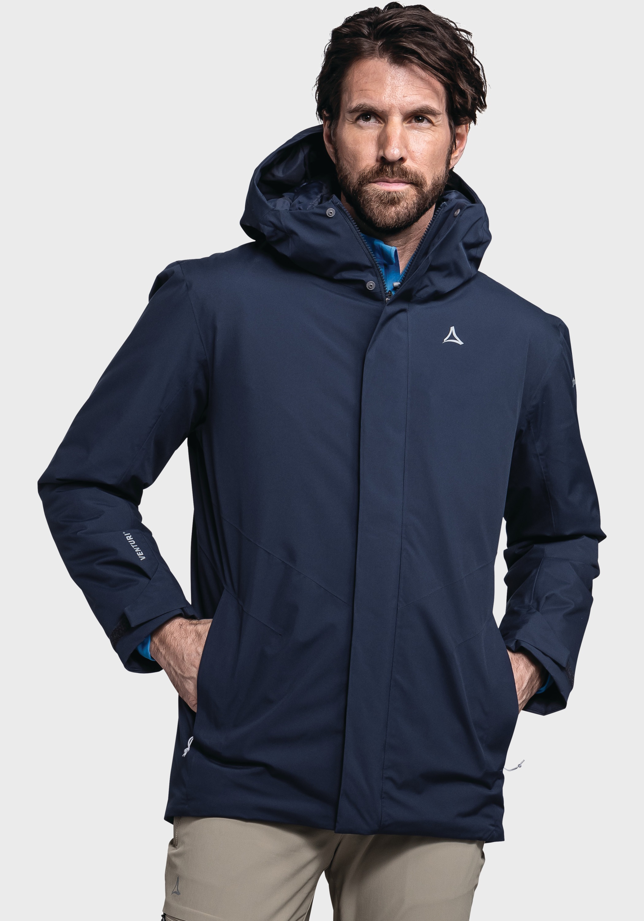 Schöffel Langjacke »Hiking Parka Style Froda MNS«, mit Kapuze