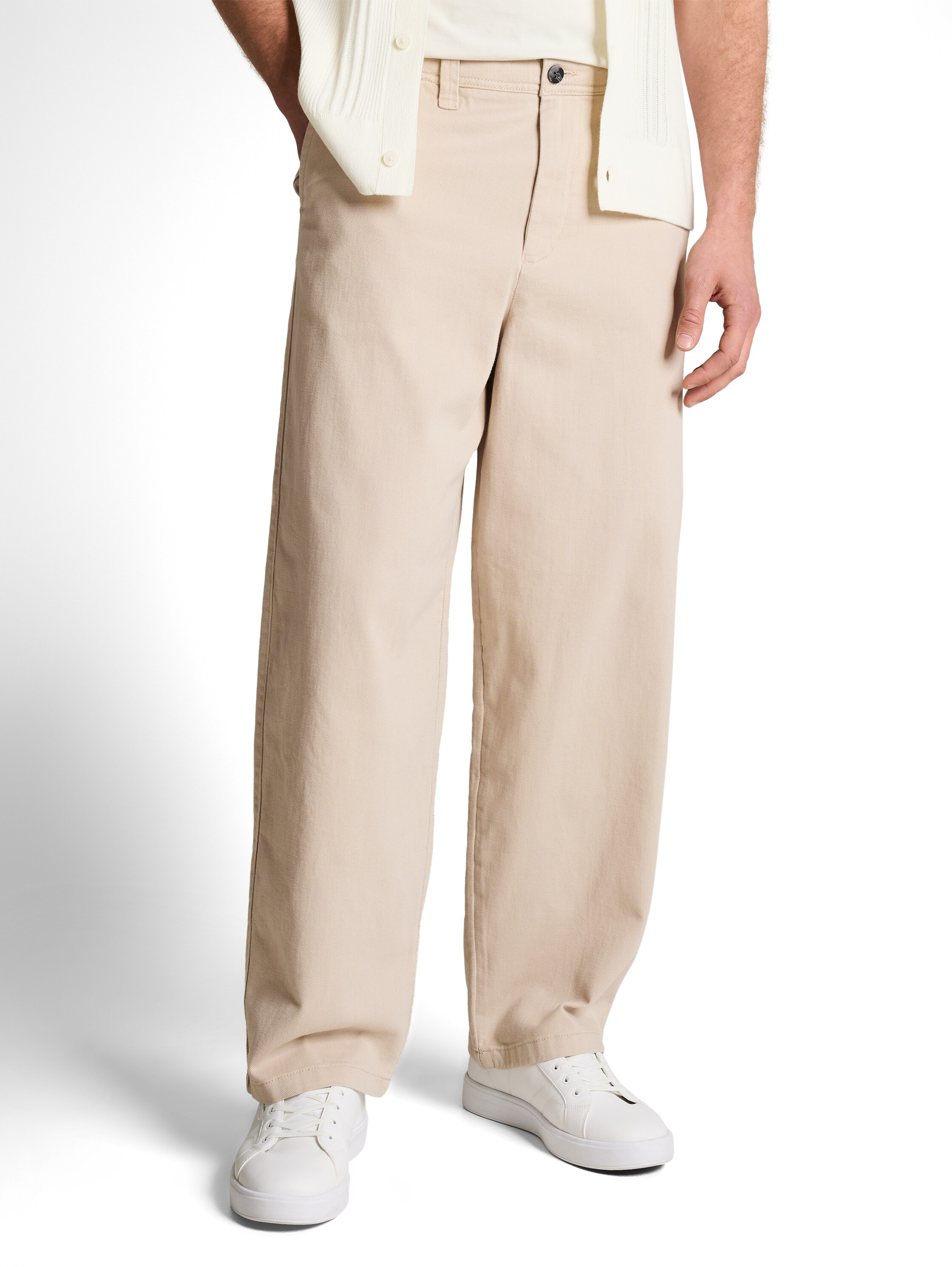 TOM TAILOR Denim Chinohose  aus Baumwolle und im Loose Fit