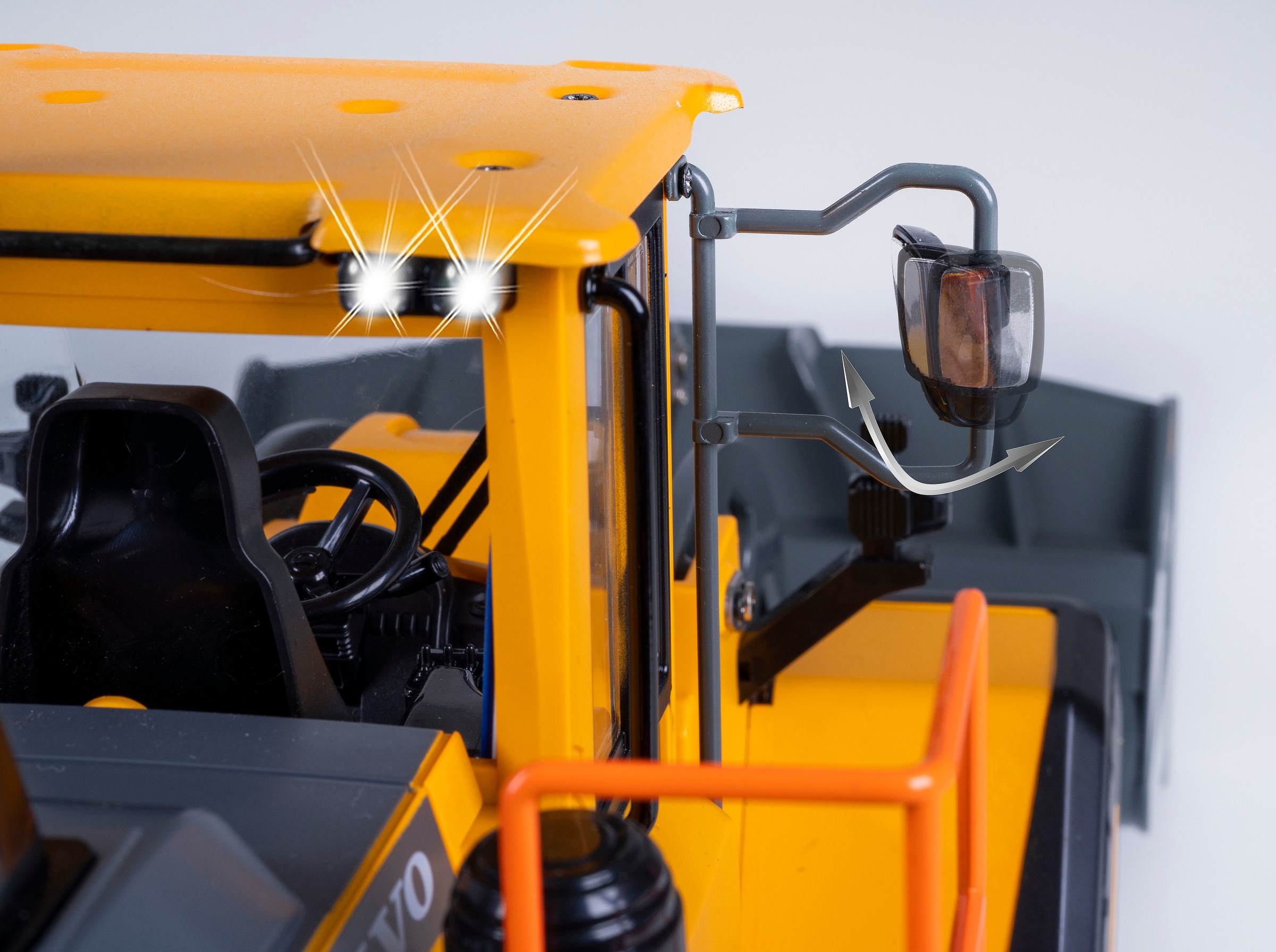 Jamara RC-Bagger »Radlader Volvo L260H Metal  2,4GHz« LED-Licht; Maßstab 1:14