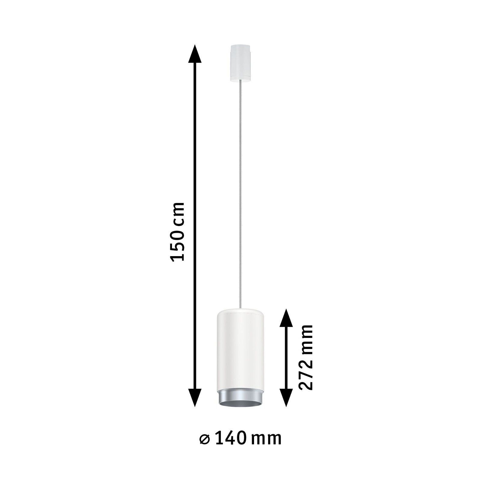 Paulmann Schienensystem-Leuchten »URail Pendel Corus E27 max. 50W dimmbar 230V« 1 Stk. tlg.
