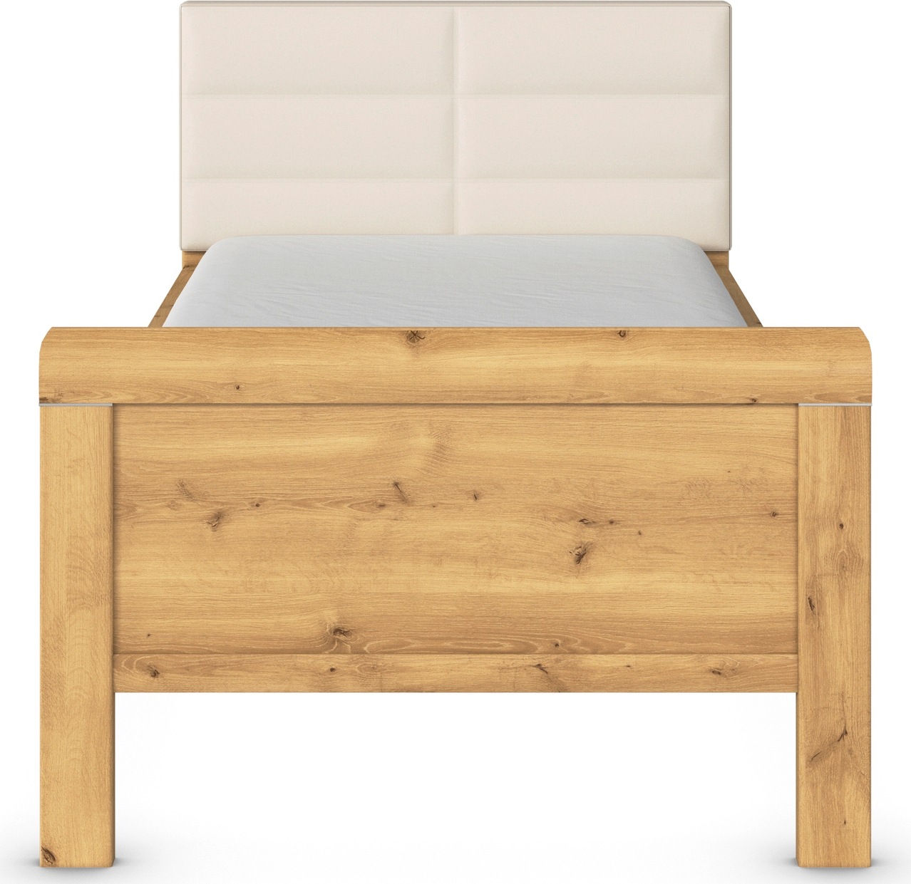 rauch Bett »Bett Einzelbett Stollenbett EVELYN«, in Komforthöhe mit Polsterkopfteil in elegantem Stil MADE IN GERMANY