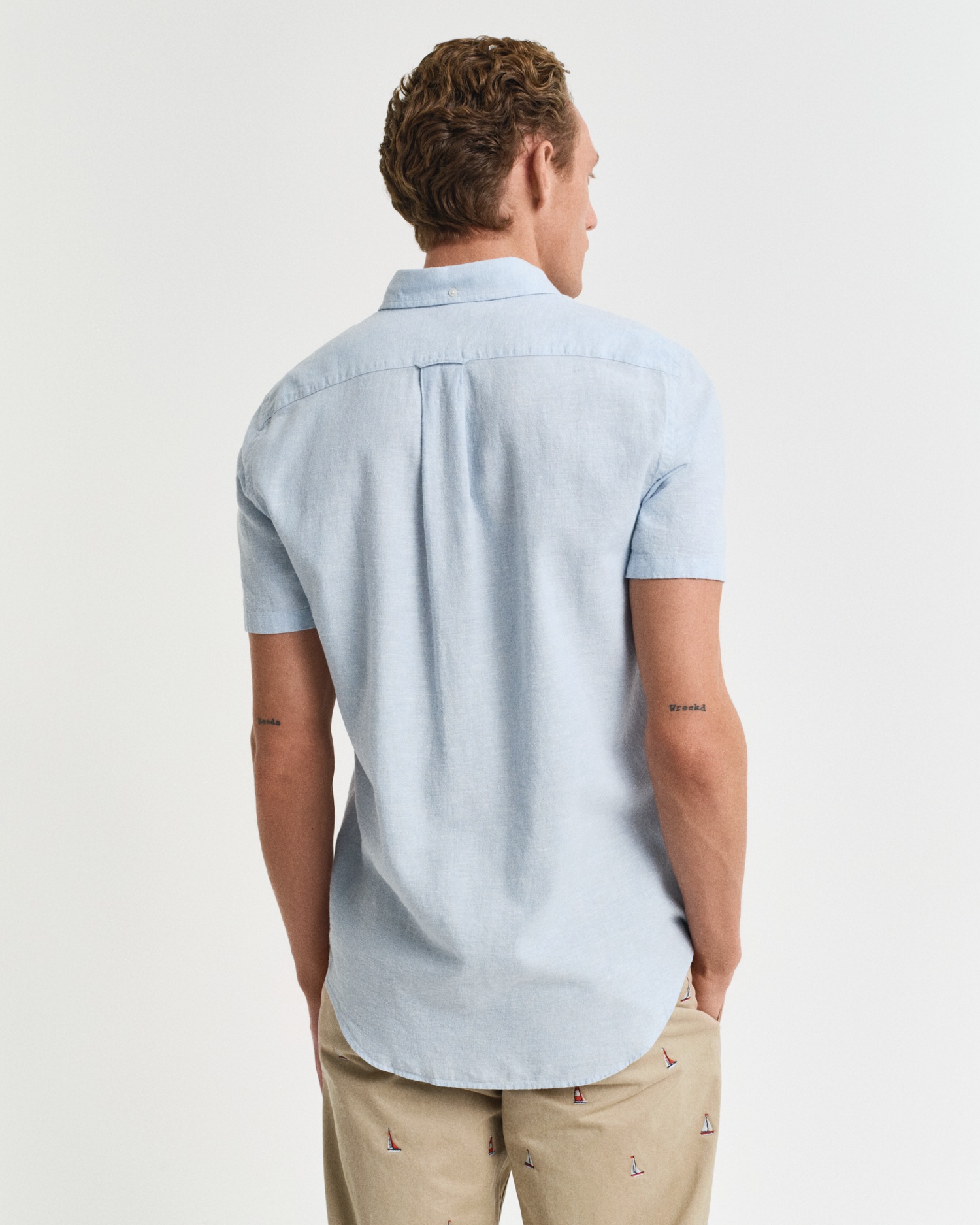 Gant Kurzarmhemd »REG COTTON LINEN SS SHIRT«