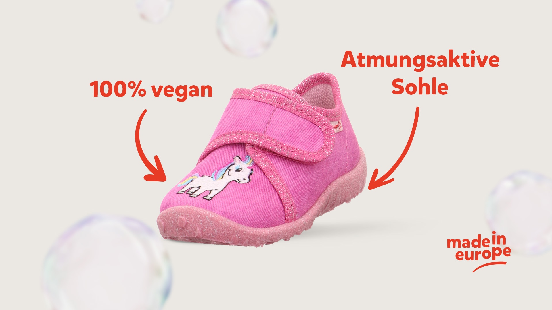 Superfit Hausschuh »SPOTTY , WMS: mittel«  Kindergartenschuh mit Klettverschluss, Größenschablone zum Download