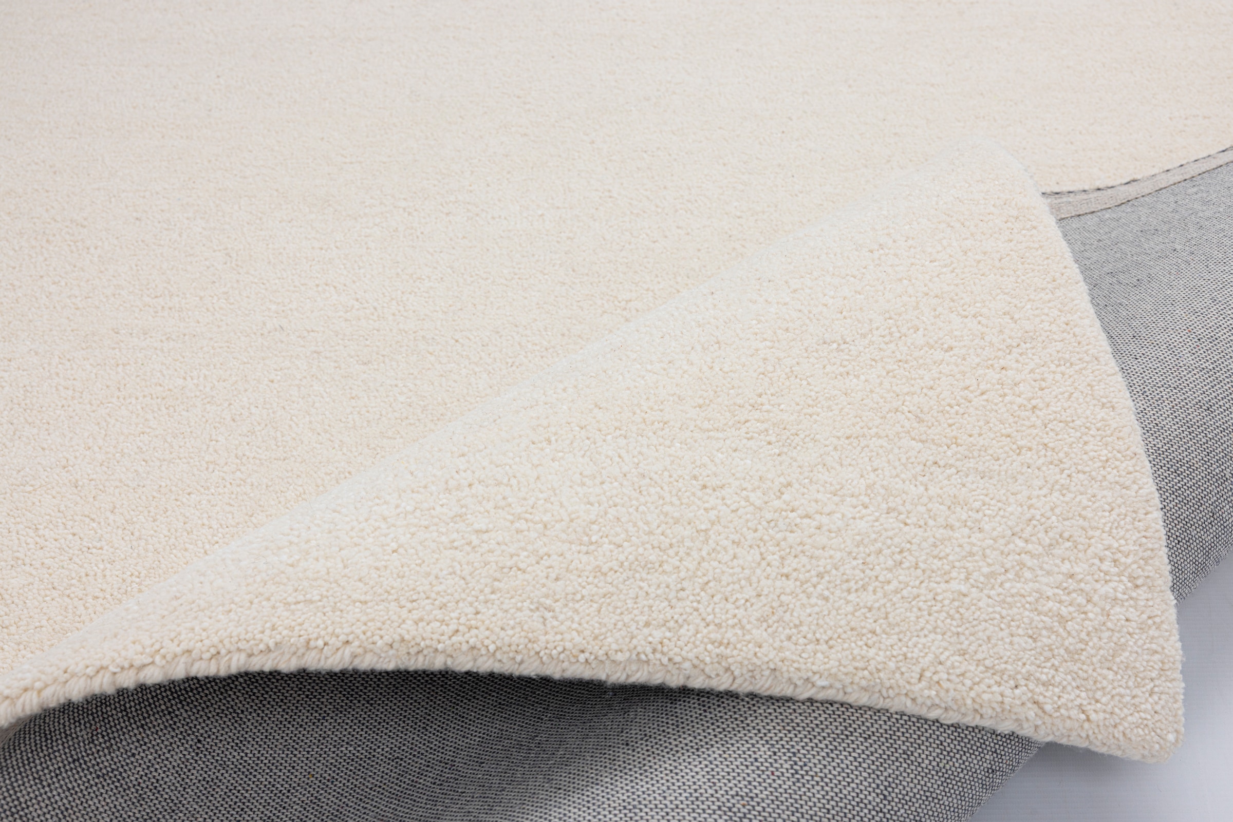 THEKO Bettumrandung »Royal Berber Uni« Höhe 18 mm 3 Stk. tlg. Bettvorleger, Läufer-Set, Berber Optik, reine Wolle