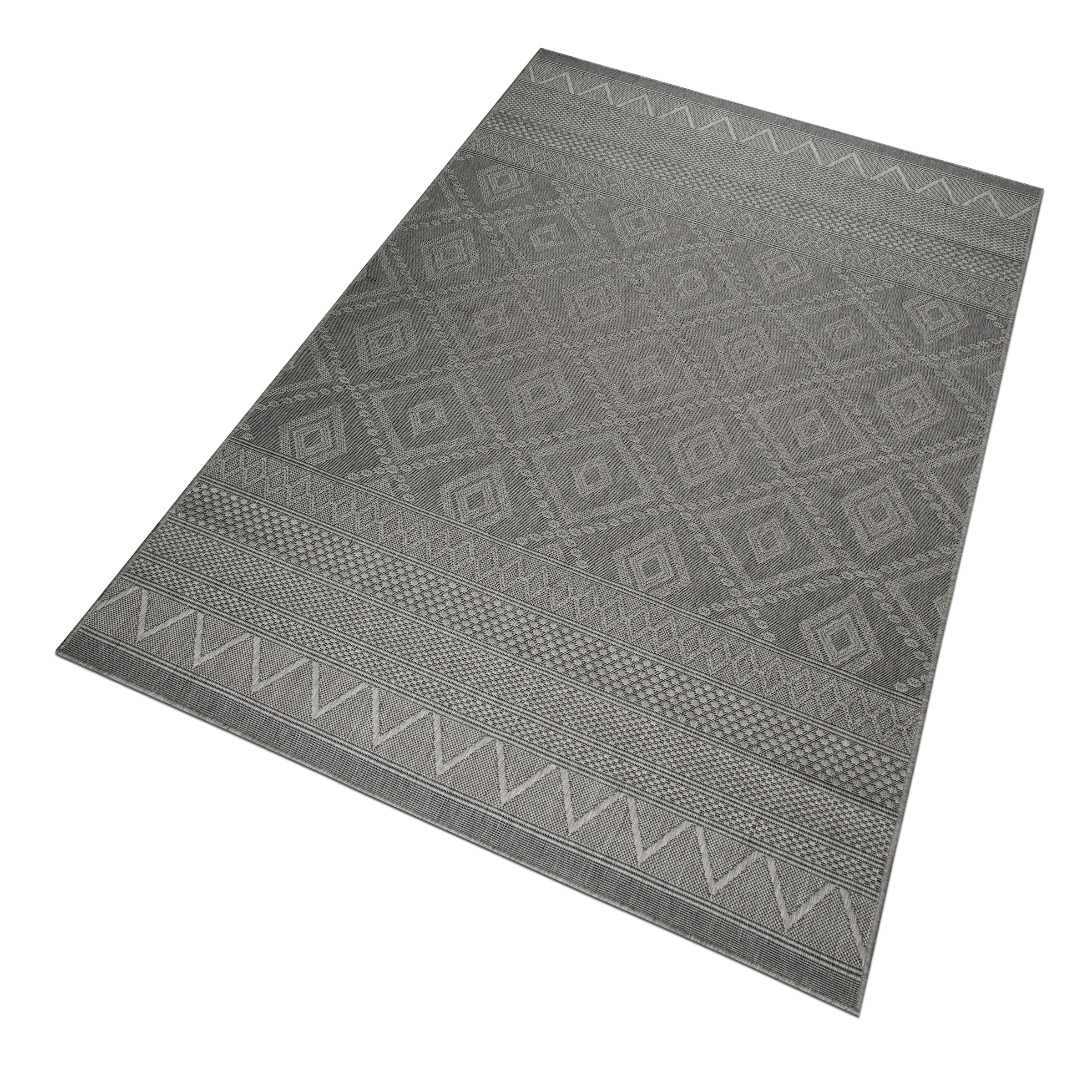 my home Teppich »Toronto auch als Läufer erhältlich« rechteckig 3 mm Höhe In- und Outdoor geeignet, Sisal-Optik, Wetterfest & UV-beständig, Boho