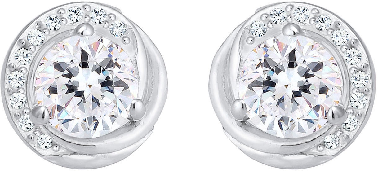 Elli Paar Ohrstecker »Schmuck Geschenk Silber 925 Ohrringe, 0309211818«, mit Glasstein