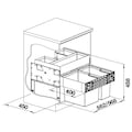 Blanco Mülltrennsystem »Select II 60/2«, 2 Behälter, Orga, Kunststoff, Stahlblech, 600 mm Untermass