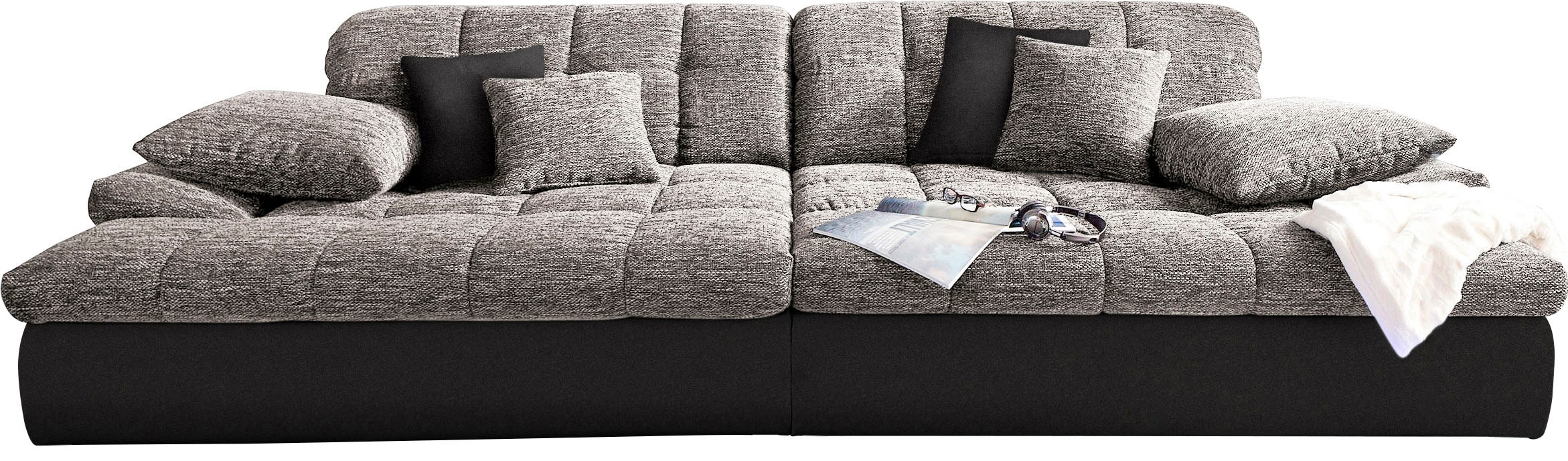 Jockenhöfer Gruppe Big-Sofa »Trento«, Kopfstützen mehrfach verstellbare auf bestellen Sitzkomfort und Wellenfederung, mit Raten