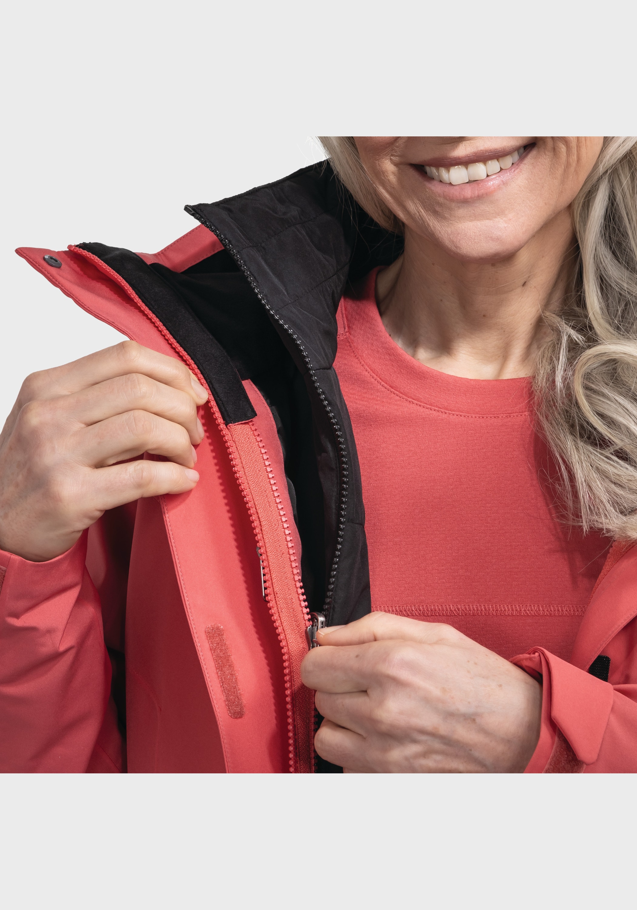 Schöffel Doppeljacke »Hiking 3in1 Jacket Style Tamina WMS«, mit Kapuze