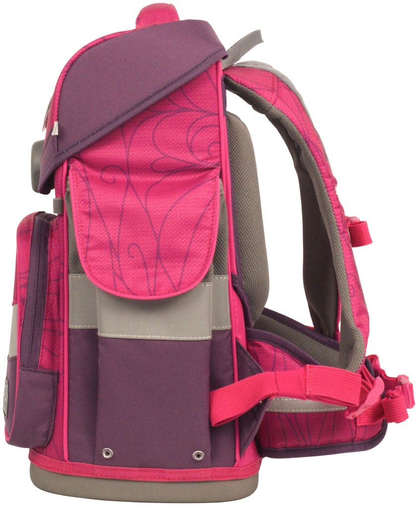 SCHOOL-MOOD® Schulranzen »Timeless, Luisa (Einhorn)«, retroreflektierende Flächen, mit LED-Patchy; aus recyceltem Material