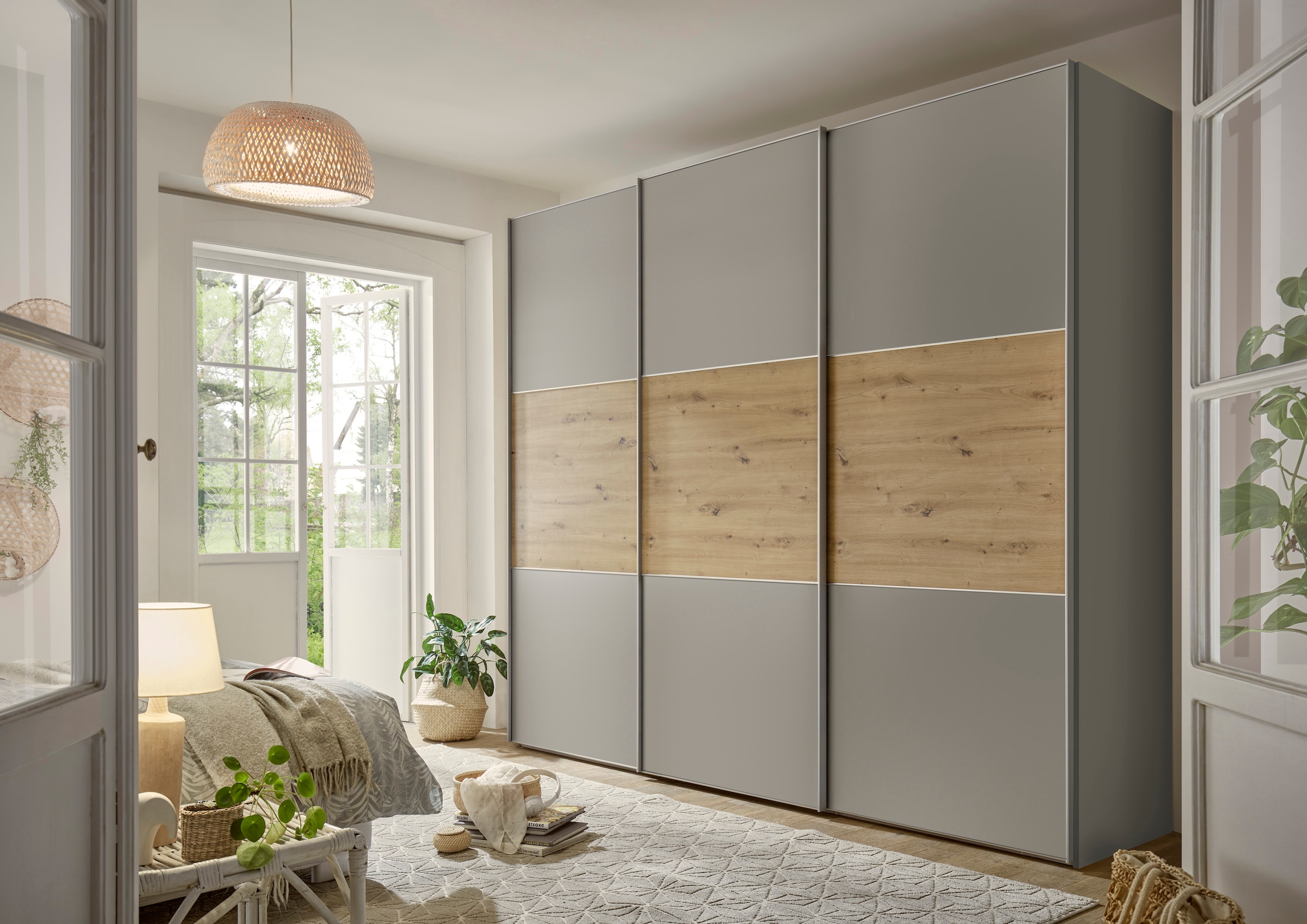 STAUD Schwebetürenschrank »Includo, Made in Germany« Mit vier verschiedenen Ausstattungsvarianten