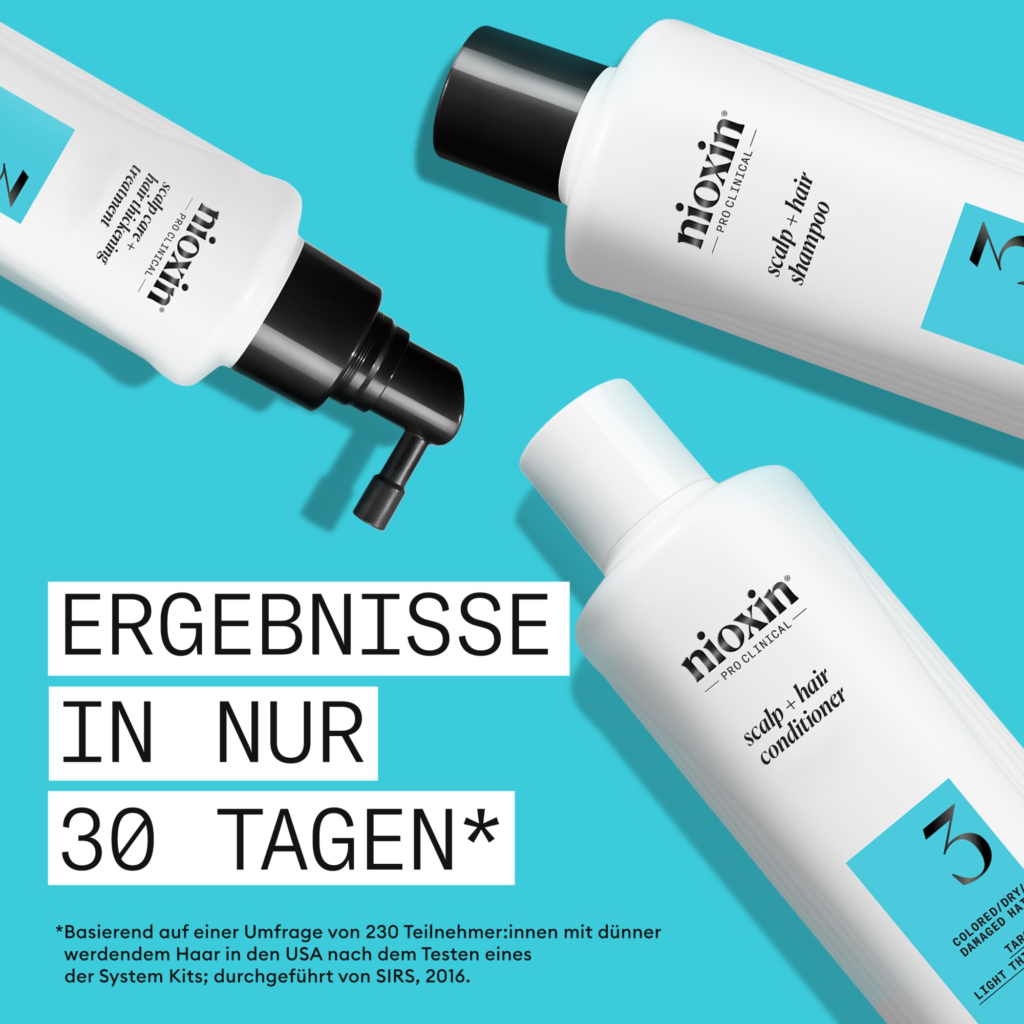 Nioxin Haarshampoo »Scalp + Hair System 3 Shampoo« mehr Volumen, schützt vor Haarbruch, speziell für coloriertes Haar