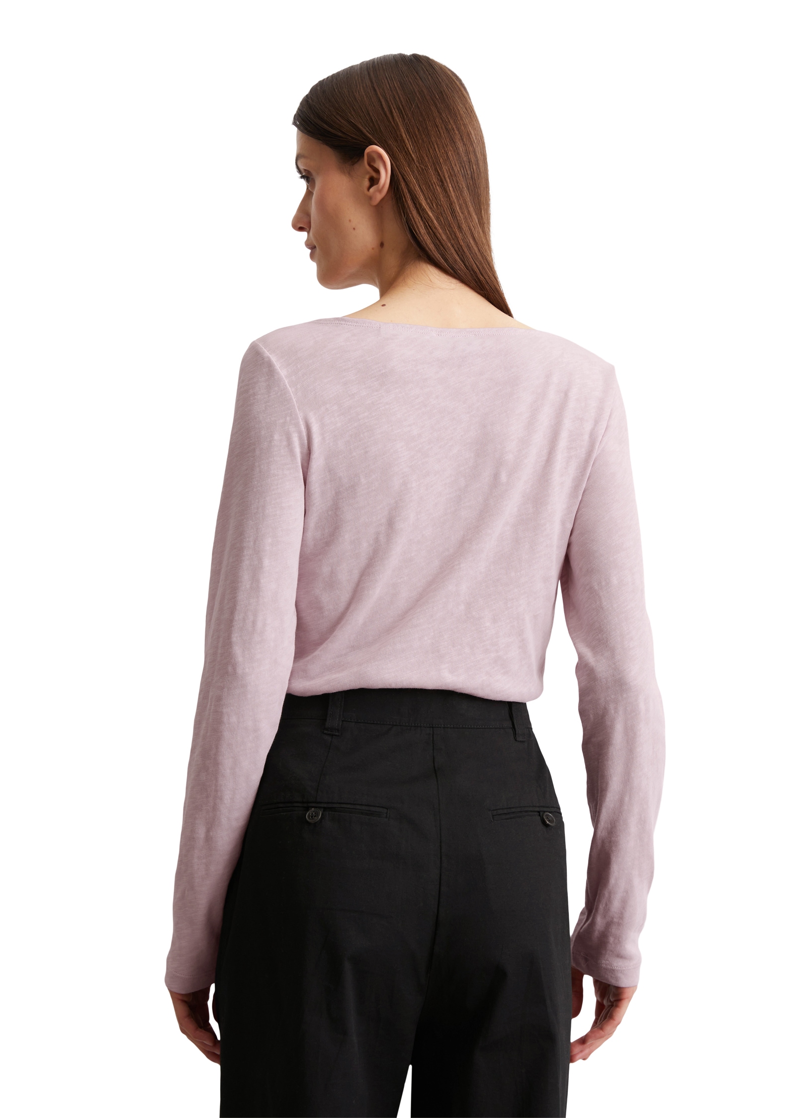 Marc O'Polo Langarmshirt mit Flammgarn-Struktur