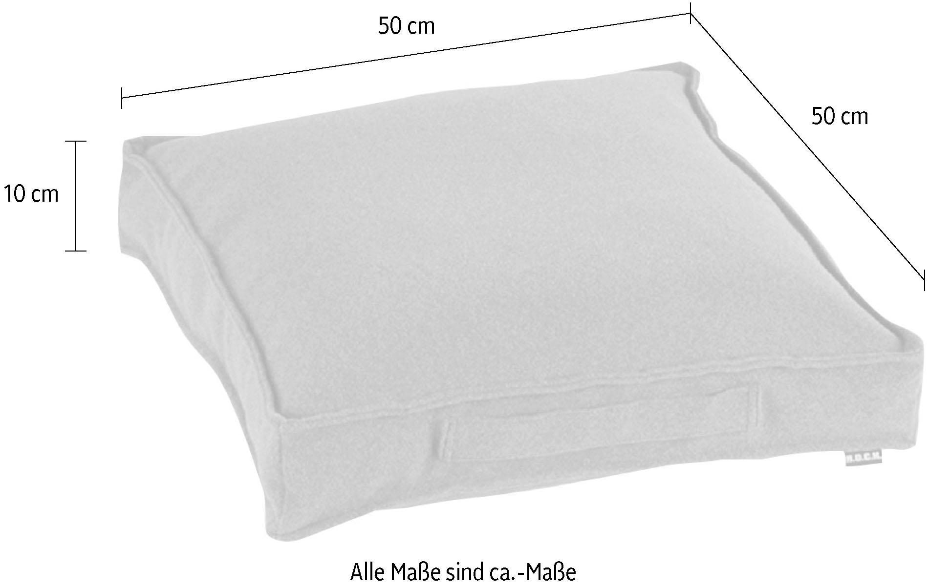 H.O.C.K. Sitzkissen »Livigno«, 50/50/10 cm