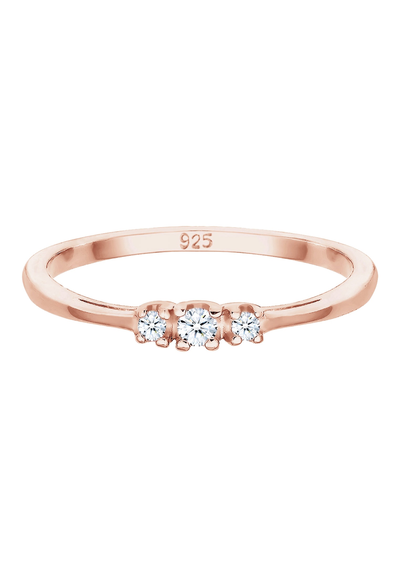 Elli DIAMONDS Verlobungsring »Ring Verlobungsring Diamant Brillantschliff (0.06 ct) 925 Sterling Silber«