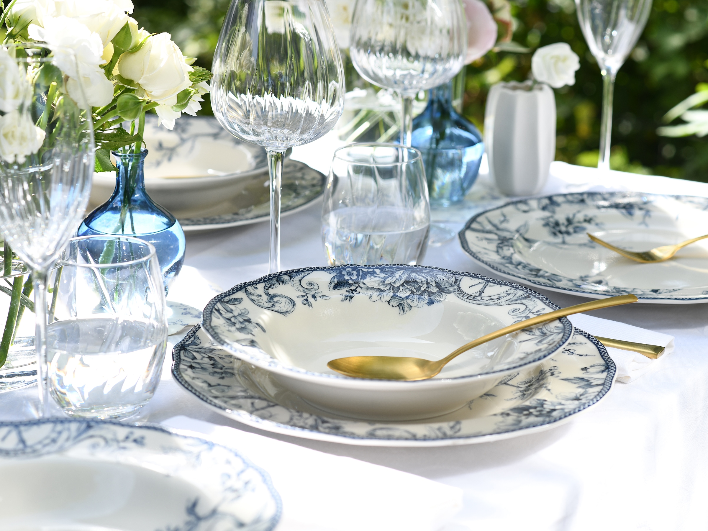 CreaTable Tafelservice »Adelaide, Service 8-tlg.« Teller Set, Nostalgischer Vintage Dekor, Elegante Form