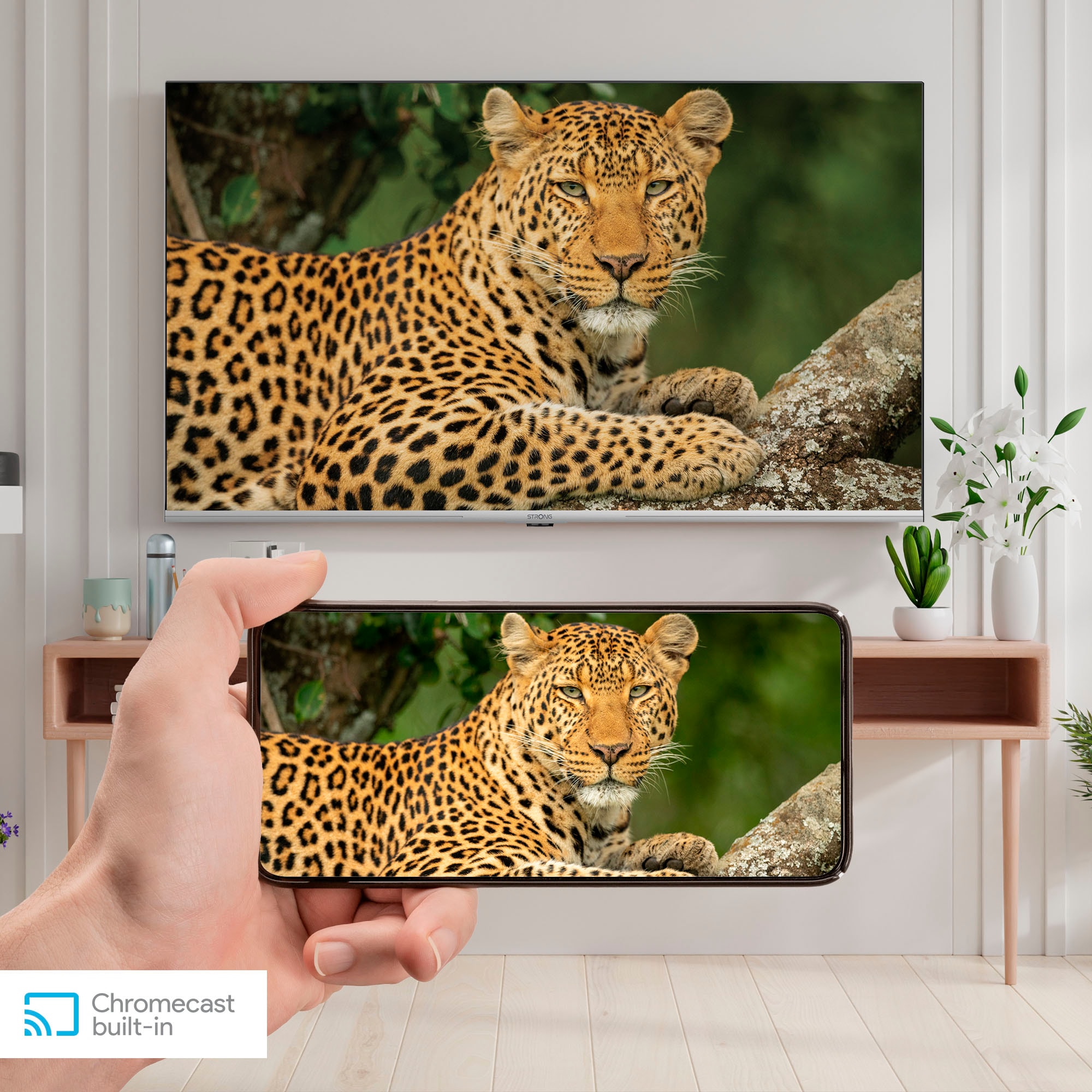 Strong LED-Fernseher »SRT 43UD6593«, 4K Ultra HD, Android TV-Smart-TV