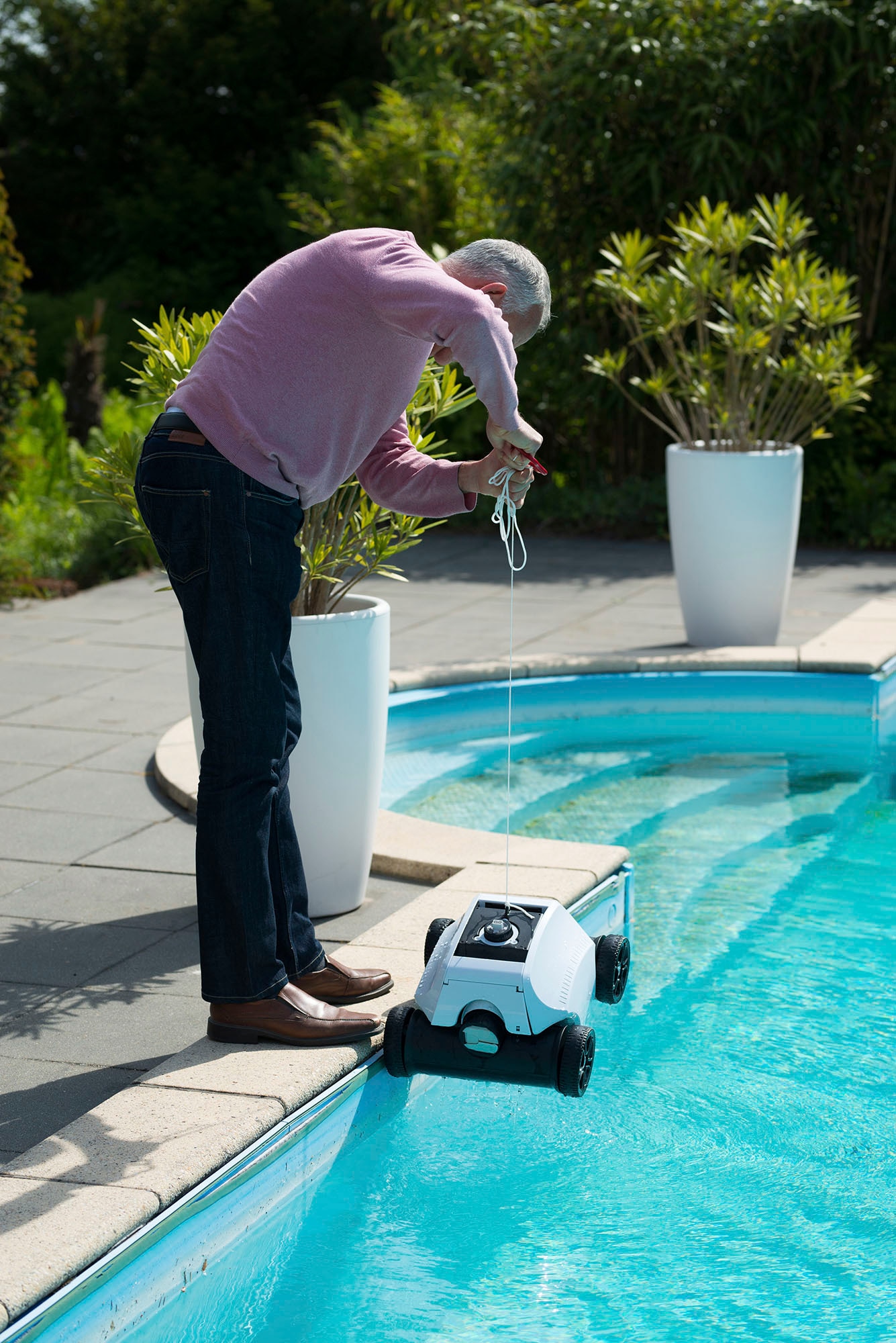 Infinite Spa Poolroboter »RobotClean Akku Sauger«, (Packung, 5 St.), inkl. Akku, 3 Einstellungen des Richtungswinkels