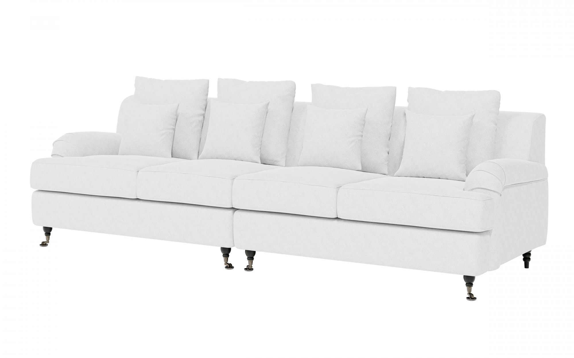 Home affaire Big-Sofa »NORIN«, zwei Fußarten: vorne - Rollen, hinten - Holzfüße
