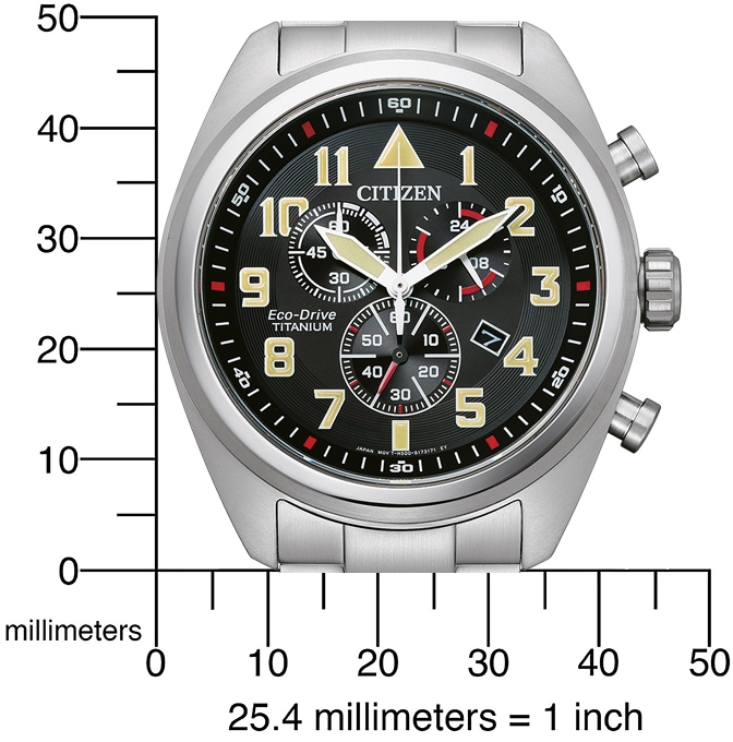 Citizen Chronograph, Armbanduhr, Herrenuhr, Solar, Stoppfunktion, Titan, Saphirglas