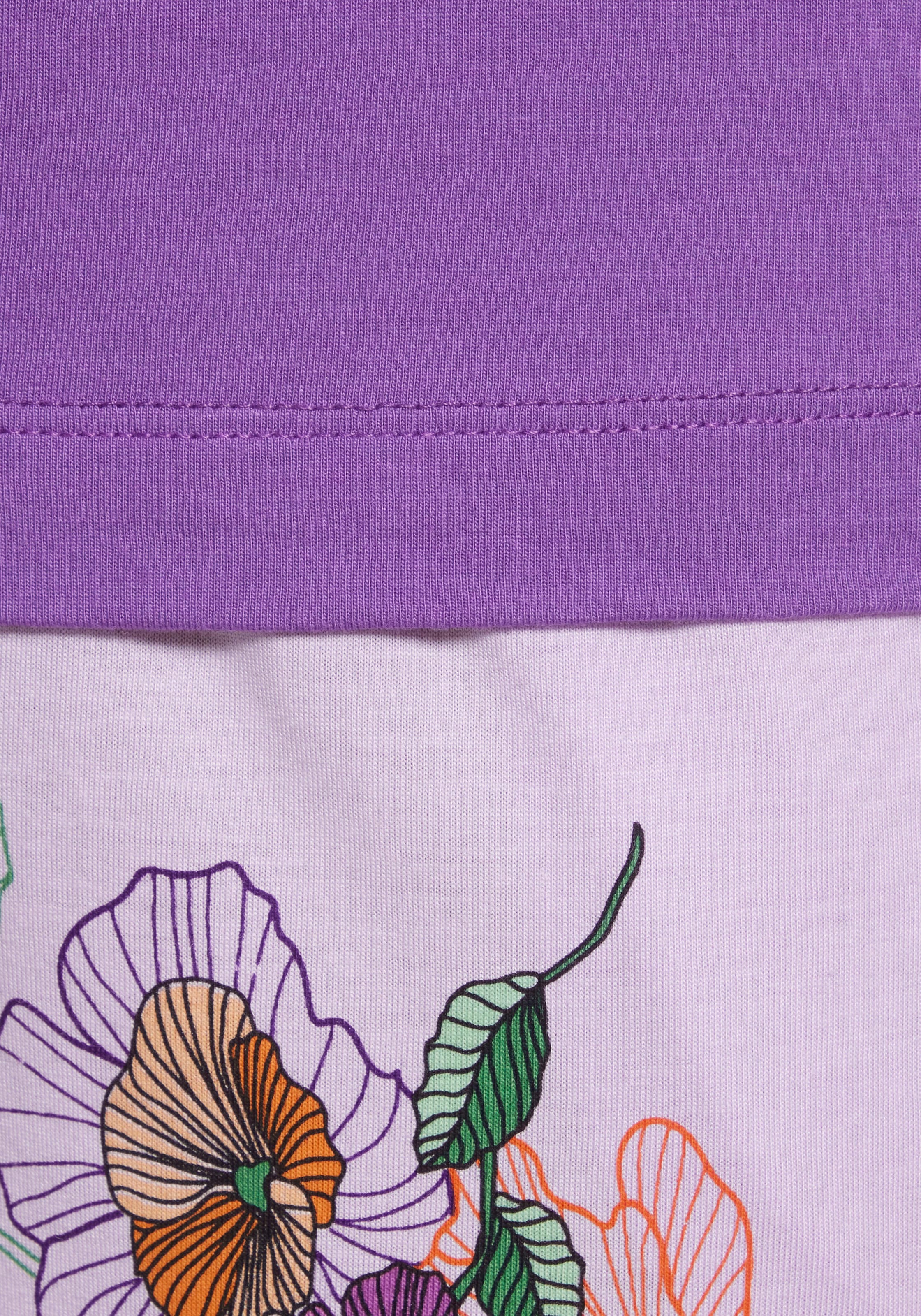 Vivance Dreams Pyjama 2-teilig, 2 tlg. mit Blumen-Druck