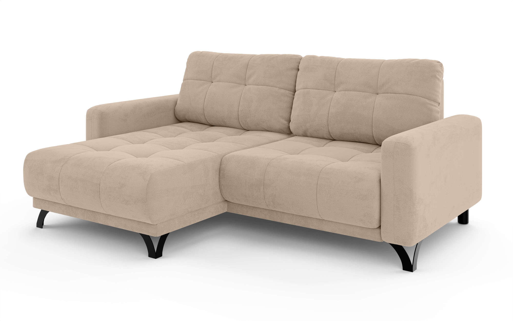 INOSIGN Ecksofa »FAIRVIEW mit verstellbaren Rückenlehne, Maße B/T/H: 234/174/93 cm«, L-Form mit Wellenunterfederung, Recamiere beidseitig montierbar