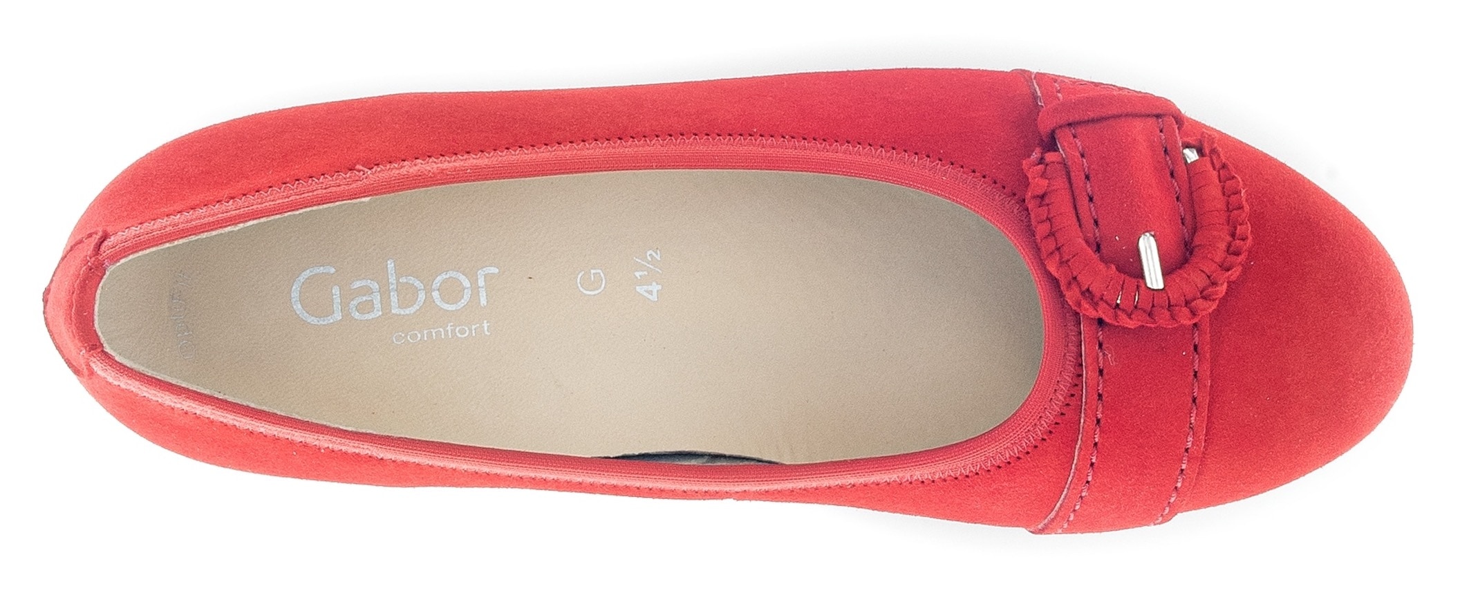 Gabor Ballerina »FLORENZ«, Blockabsatz, Businessschuh, Komfortschuh mit Elastikeinfass, Weite G