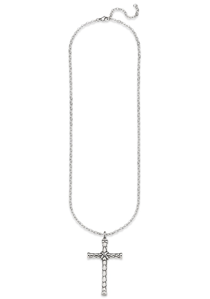 Bruno Banani Kette mit Anhänger »Schmuck Geschenk, Halskette Kreuz Ankerkette Silber«