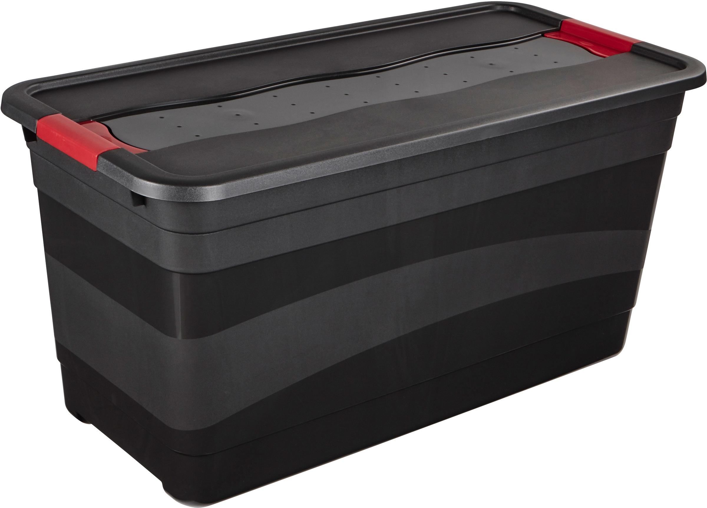 keeeper Transportbehälter »eckhart, 2er Set Transporbox, 52 L, 59,5 x 39,5 x 34 cm« 39,5 cm breit 40 cm hoch 79,5 cm lang Set, 2 Stk. tlg. seitl. Clips, Griffe am Boden, stoßfeste Seitenwände, robuster Deckel