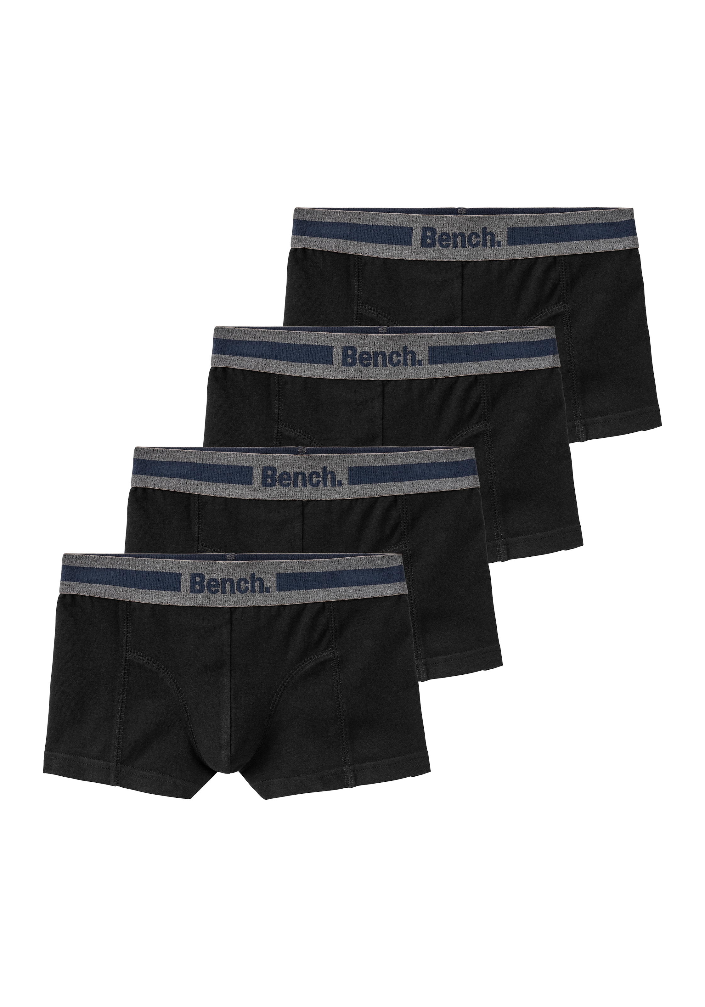 Bench. Boxer »Boxershorts für Jungen«, (Packung, 4 St.), mit Overlock-Nähten vorn