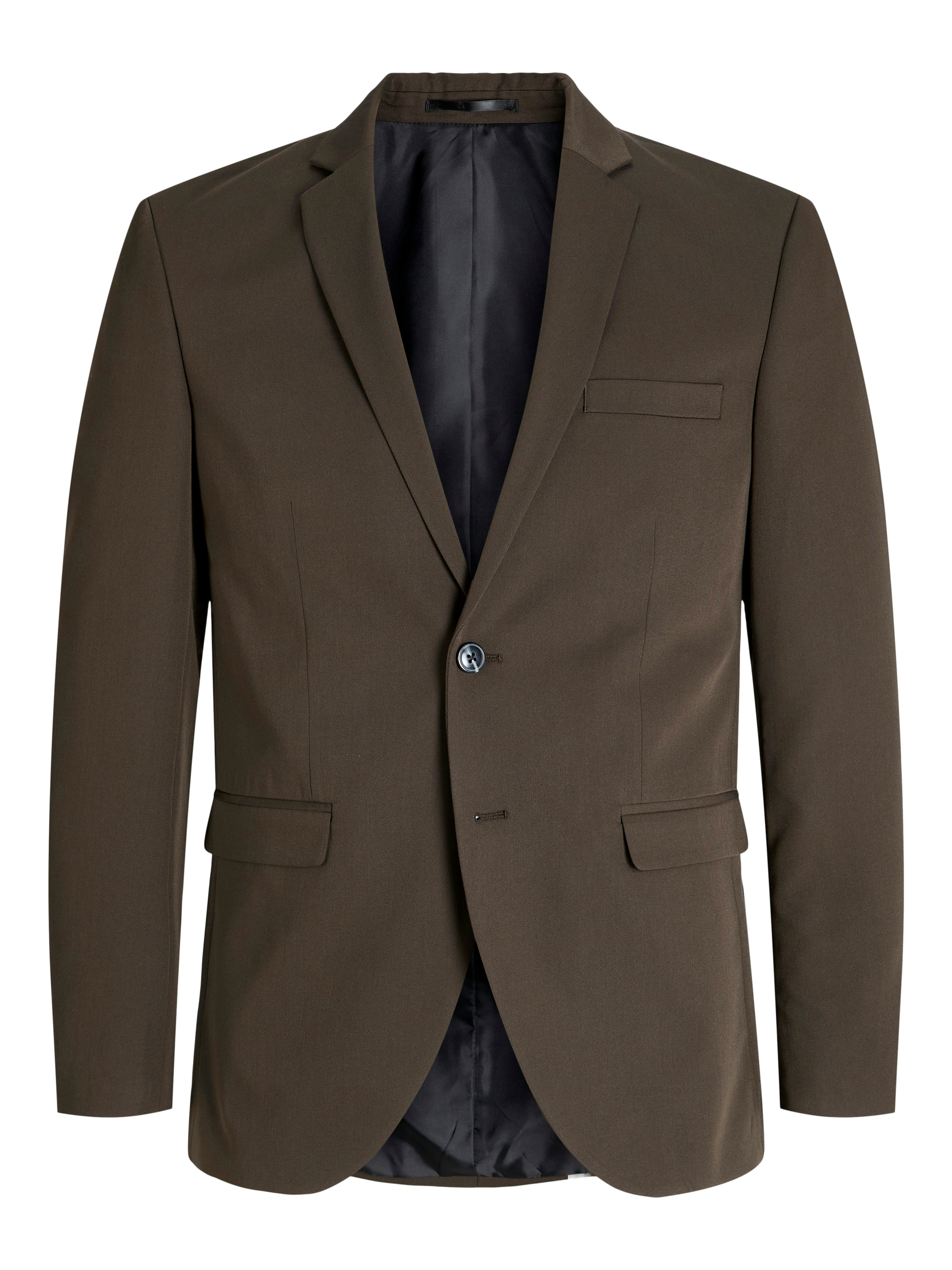 Jack & Jones Anzug »JPRFRANCO Extra schmal, pflegeleicht, stilvoll mit fallendem Revers«, (Packung, 2 tlg.), slim fit, unifarben, modisch, slim fit, Kunstfaser
