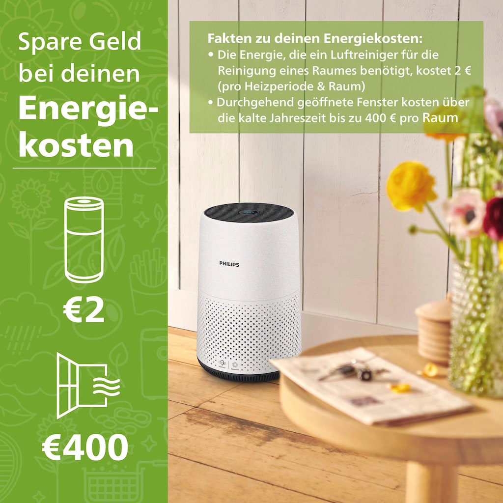 Philips Luftreiniger »AC0820/10 800 Serie«, für 49 m² Räume, für Allergiker geeignet