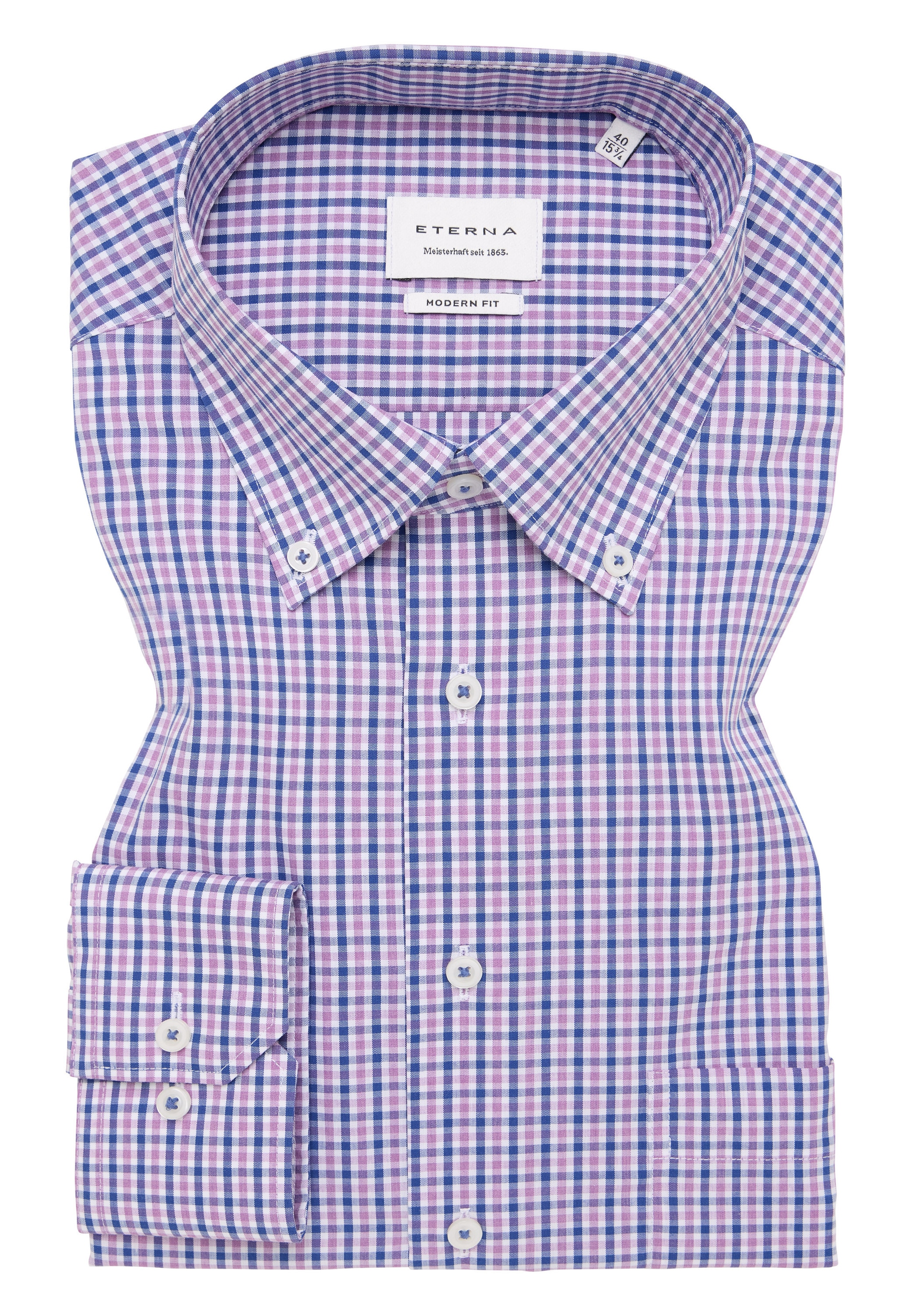 Eterna Langarmhemd »MODERN FIT«, NON IRON (bügelfrei)