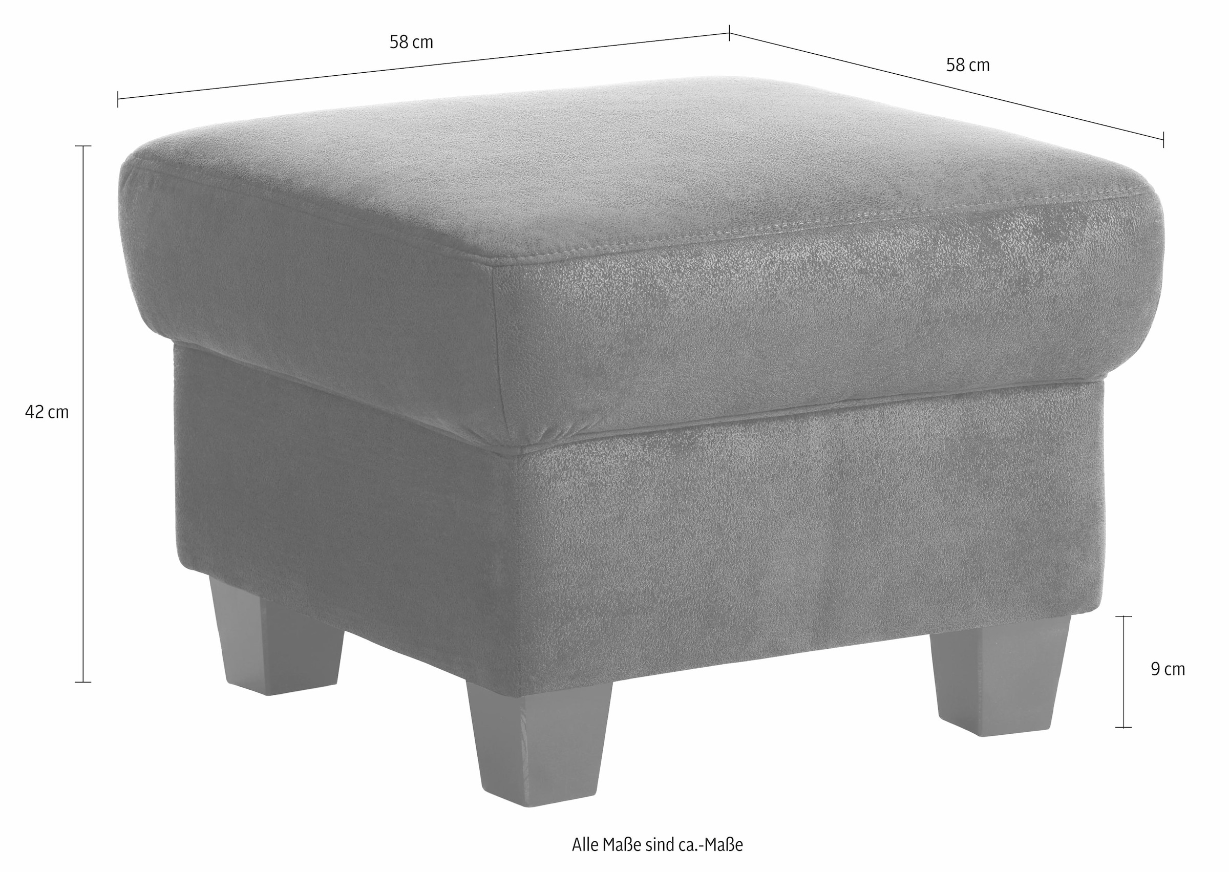 Home affaire Polsterhocker »Yesterday Sitzbelastung 140 kg«, Belastbarkeit bis 140 kg pro Sitzfläche