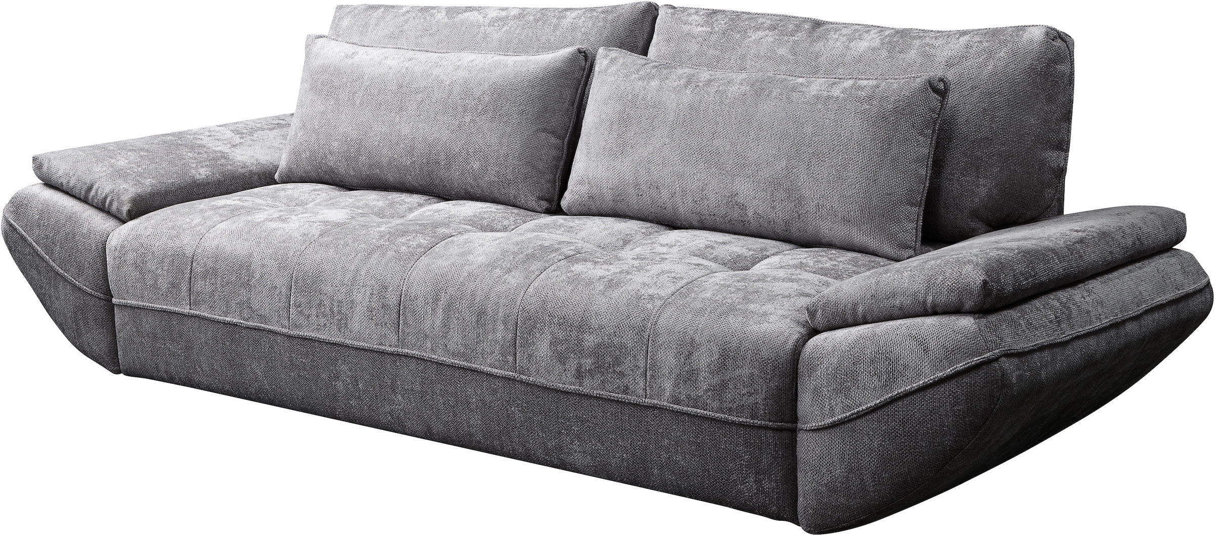 exxpo - sofa fashion Big-Sofa inkl. Bettfunktion und Bettkasten,toller Sitzkomfort, Steppung im Sitz