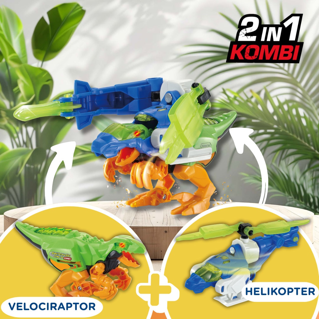Vtech® Actionfigur »Switch & Go Dinos - Combo Velociraptor« mit Licht und Sound
